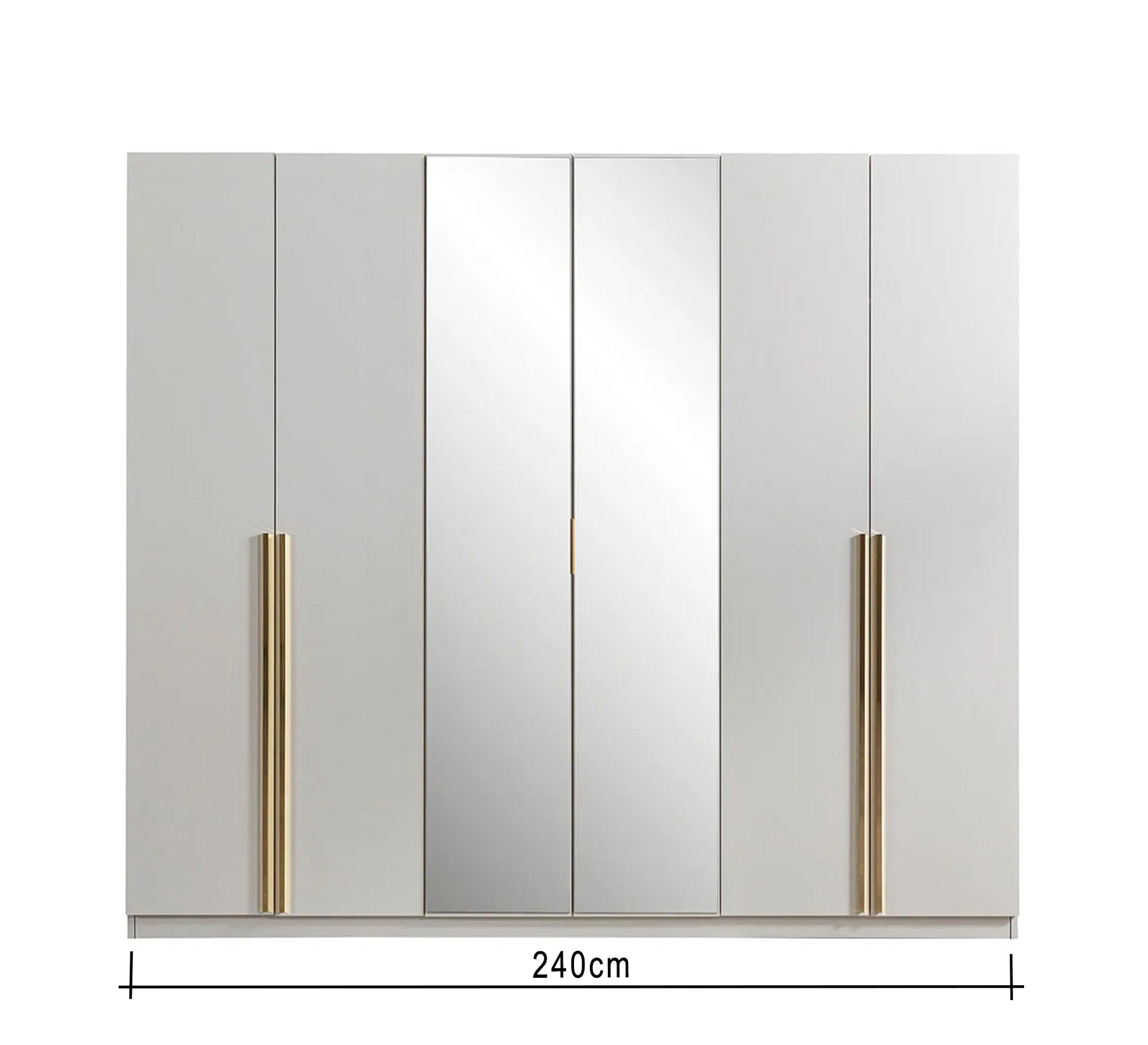 Complete bedroom in pearly white - Vitrine Furniture - Bed Sets