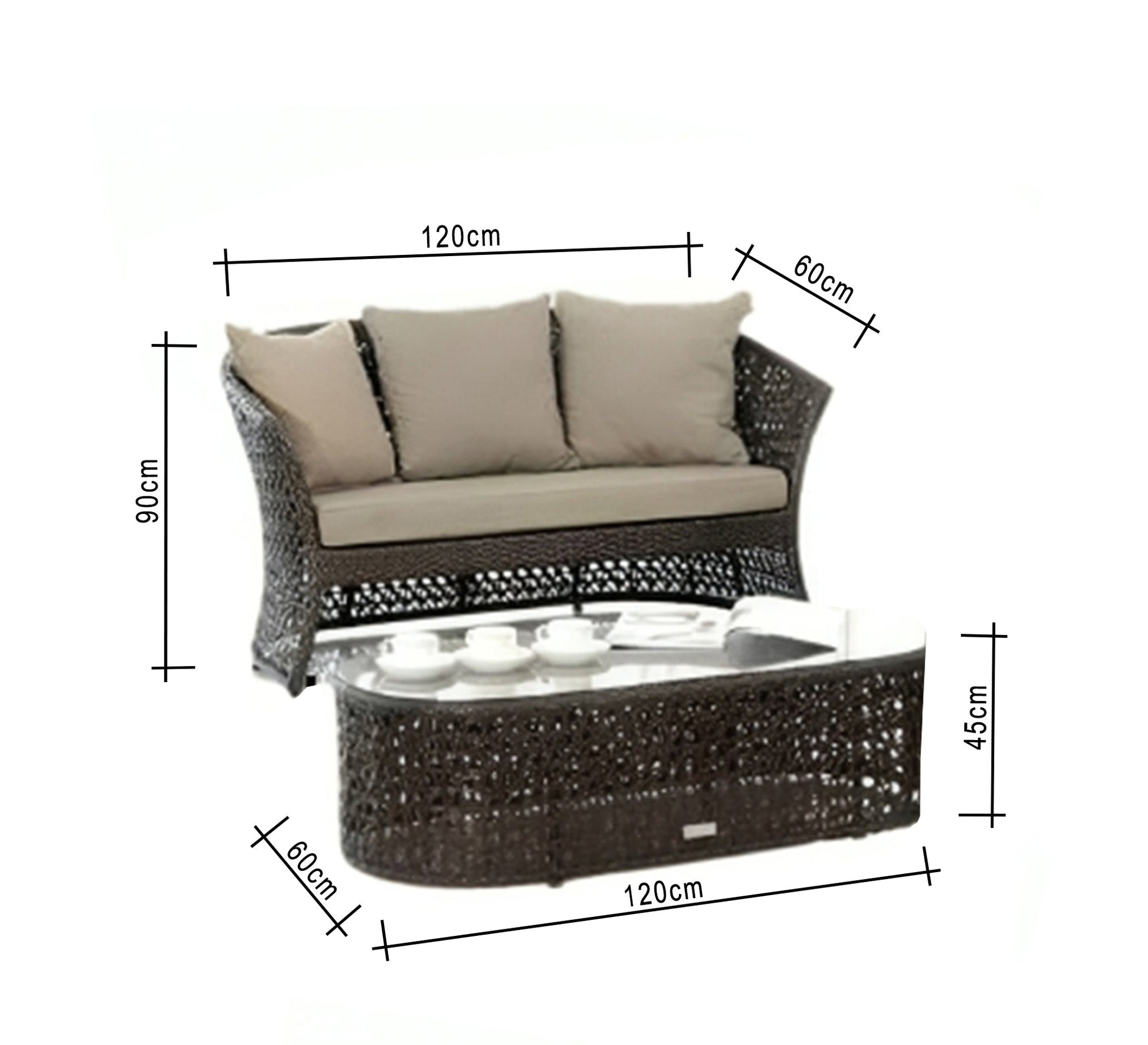 Complete garden seating set - Vitrine Furniture - Outdoor Products