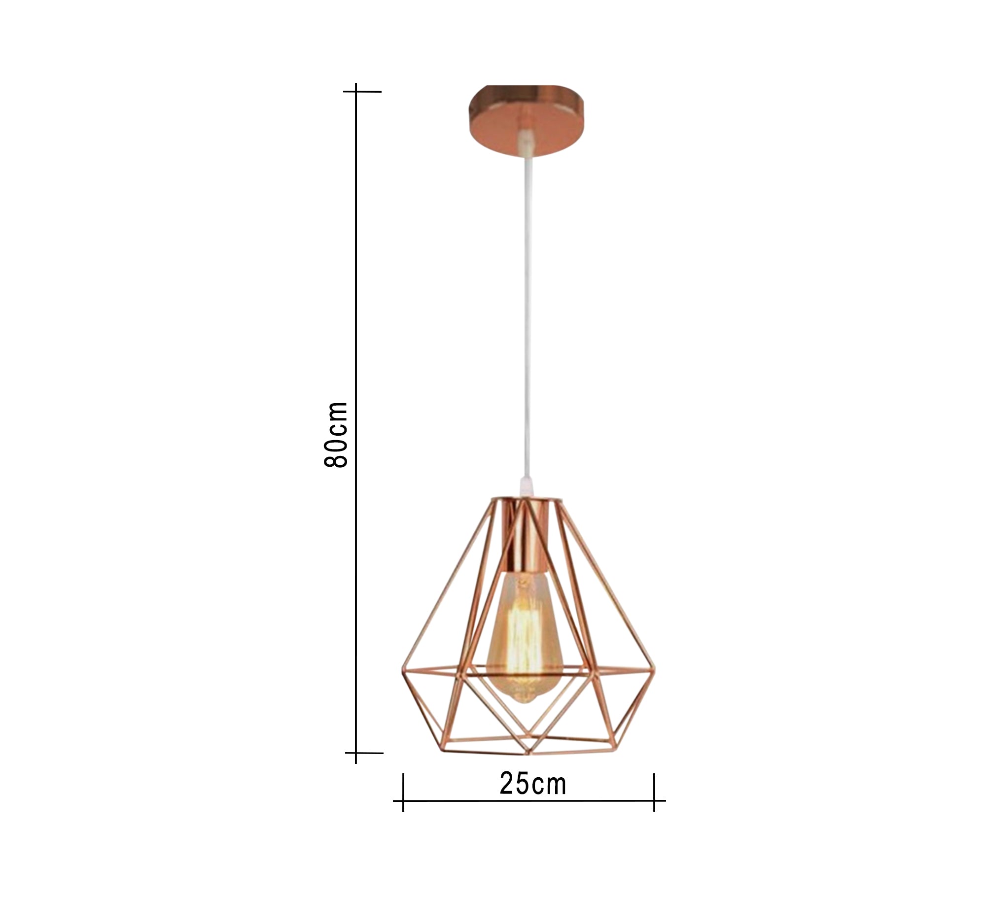 Conical chandelier with golden color - Vitrine Furniture - Lighting