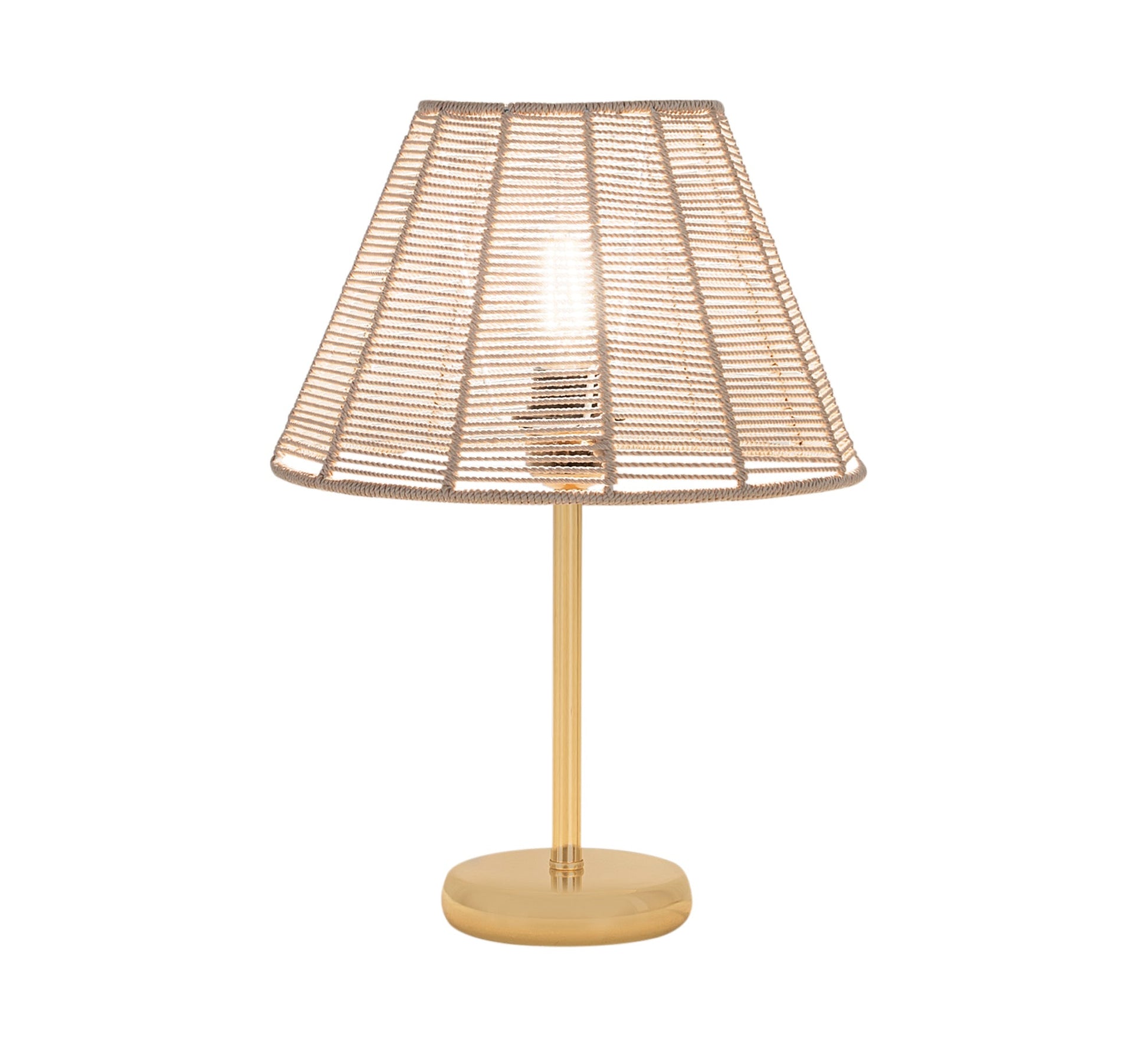 Conical lampshade made of woven threads - Vitrine Furniture - Lighting