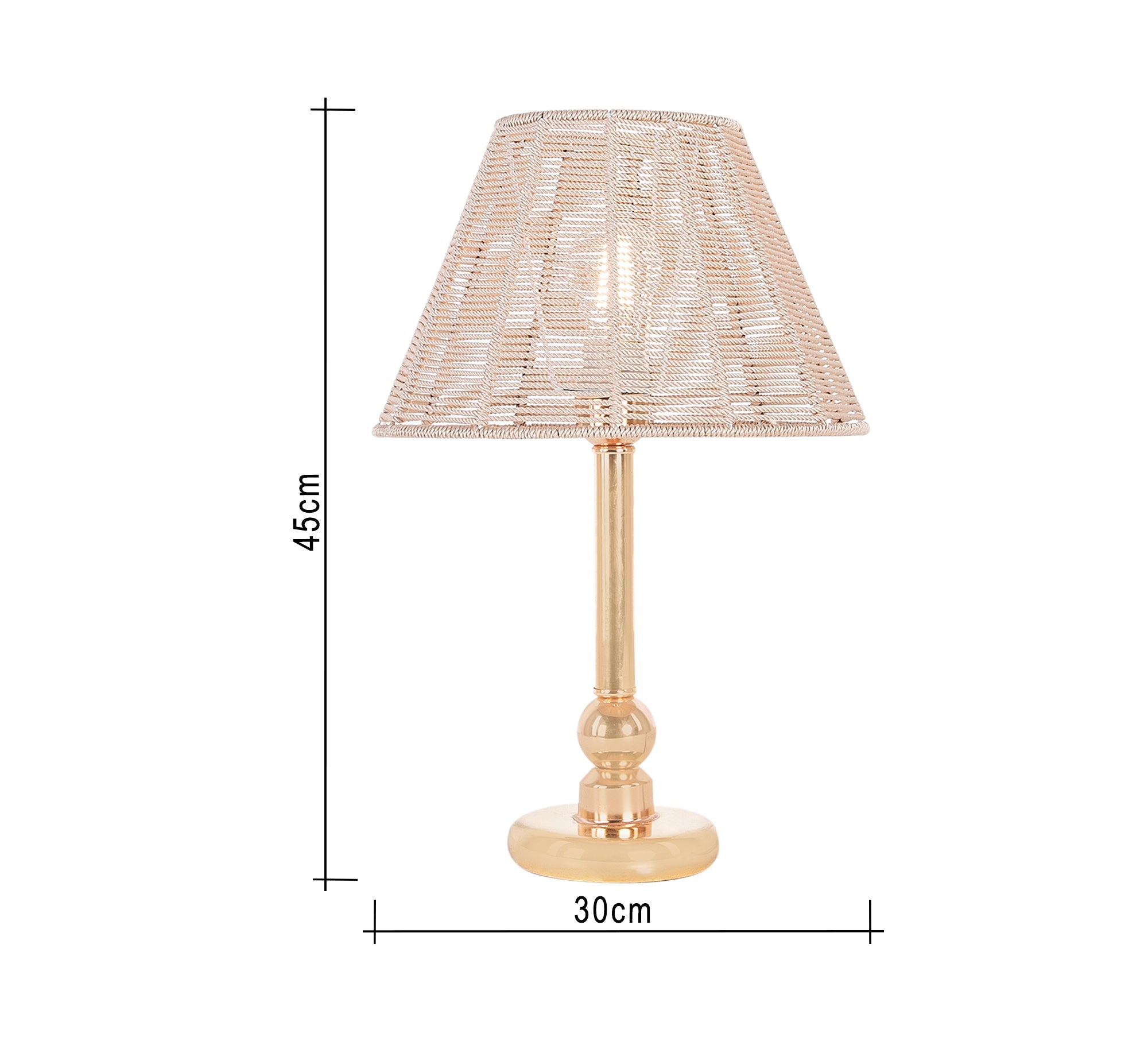 Conical lampshade made of woven threads - Vitrine Furniture - Lighting