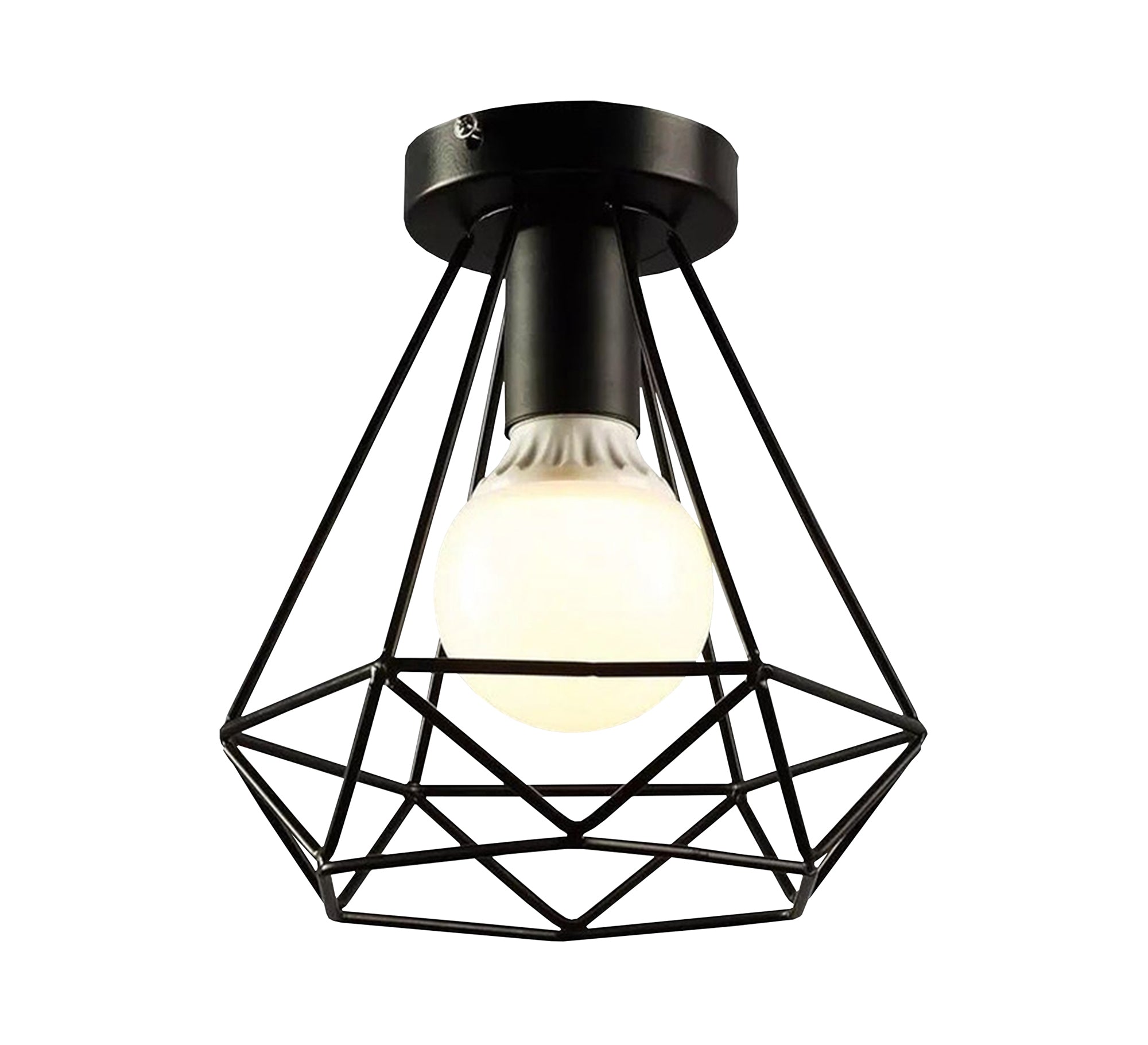 Conical Metal Hollow Cage Lamp - Vitrine Furniture - Lighting