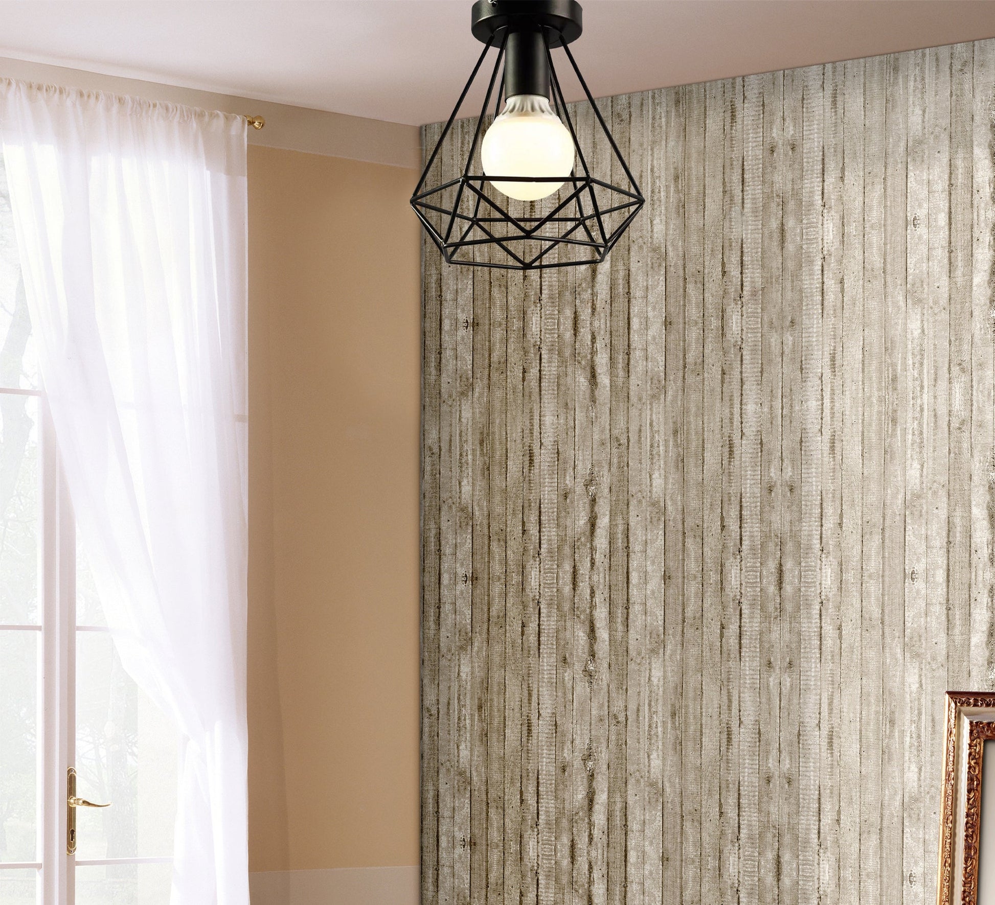 Conical Metal Hollow Cage Lamp - Vitrine Furniture - Lighting