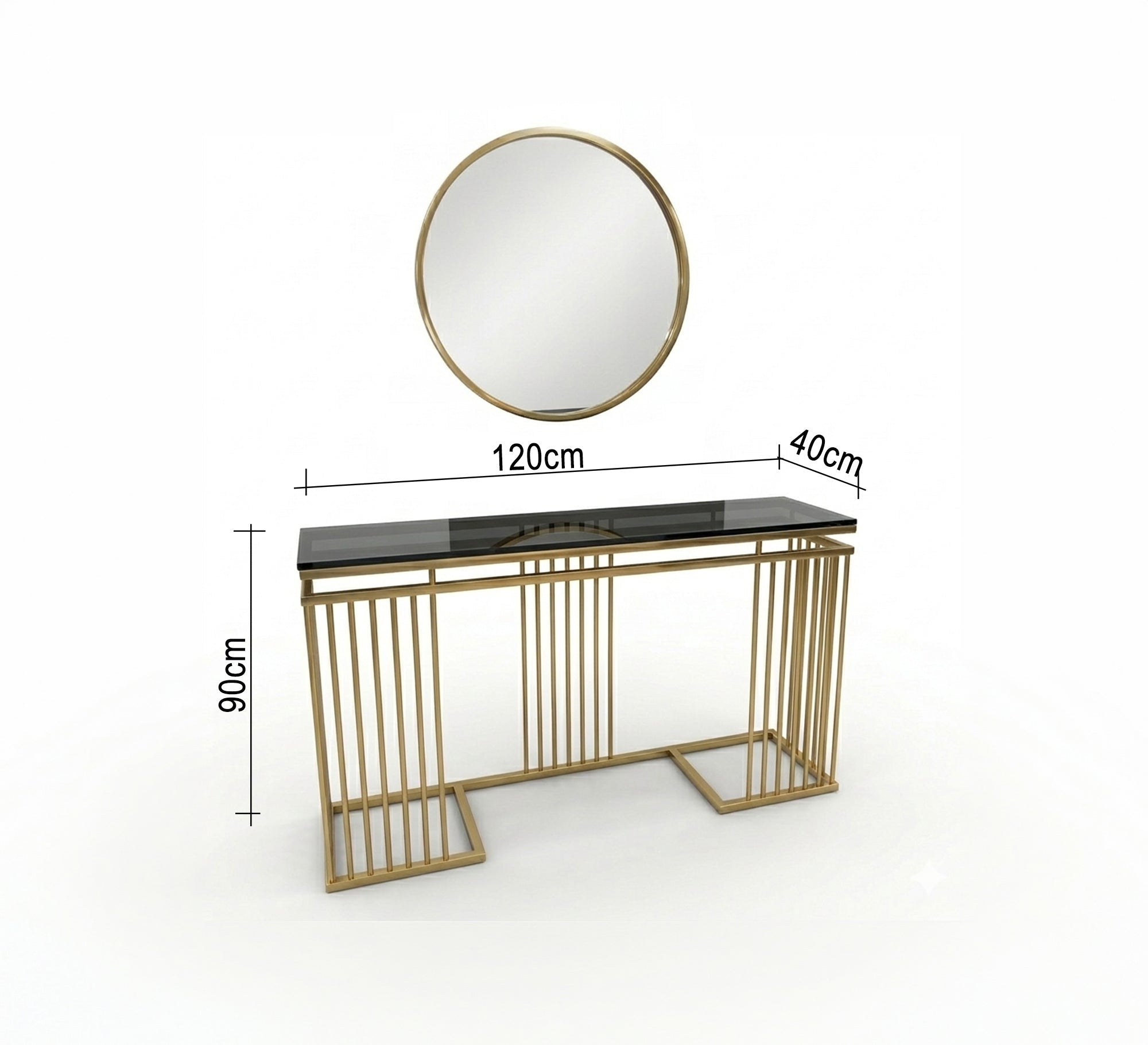 Console and mirror in rectangular shape - Vitrine Furniture - Console