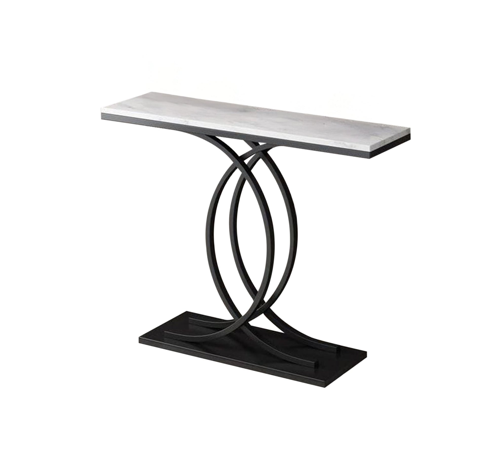 Console with a semicircular base and a marble top - Vitrine Furniture - Furniture