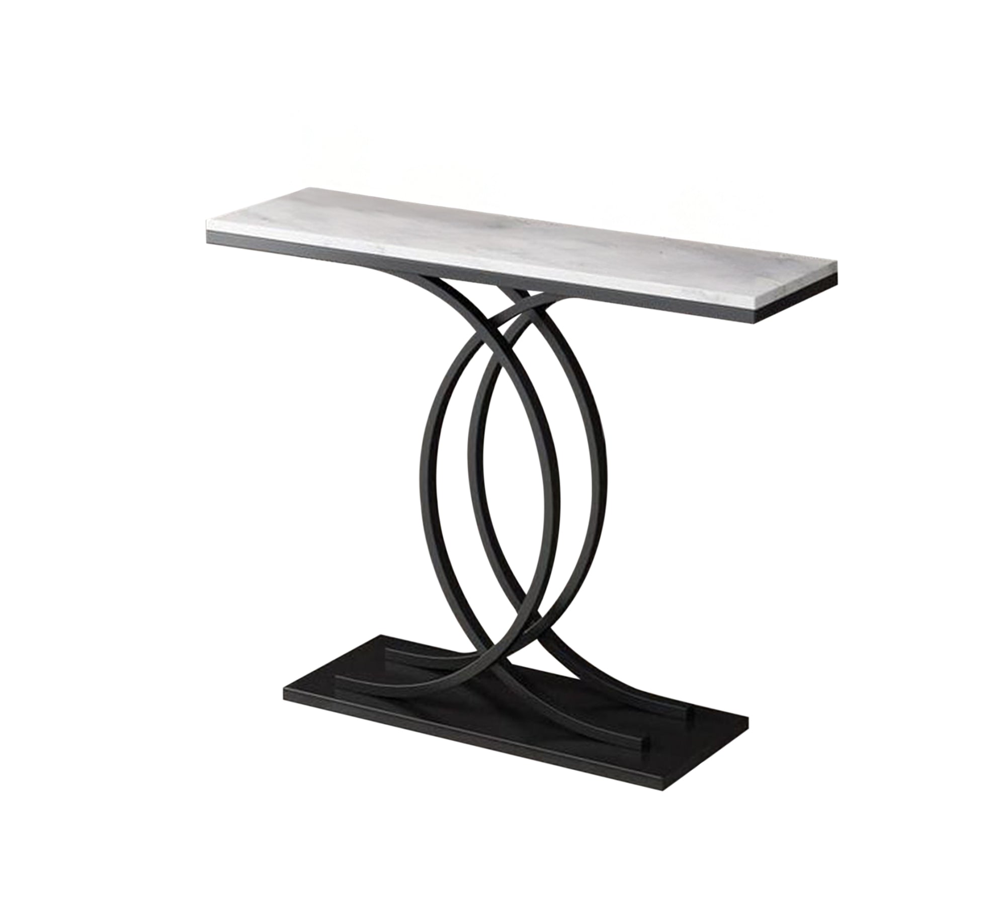 Console with a semicircular base and a marble top - Vitrine Furniture - Furniture