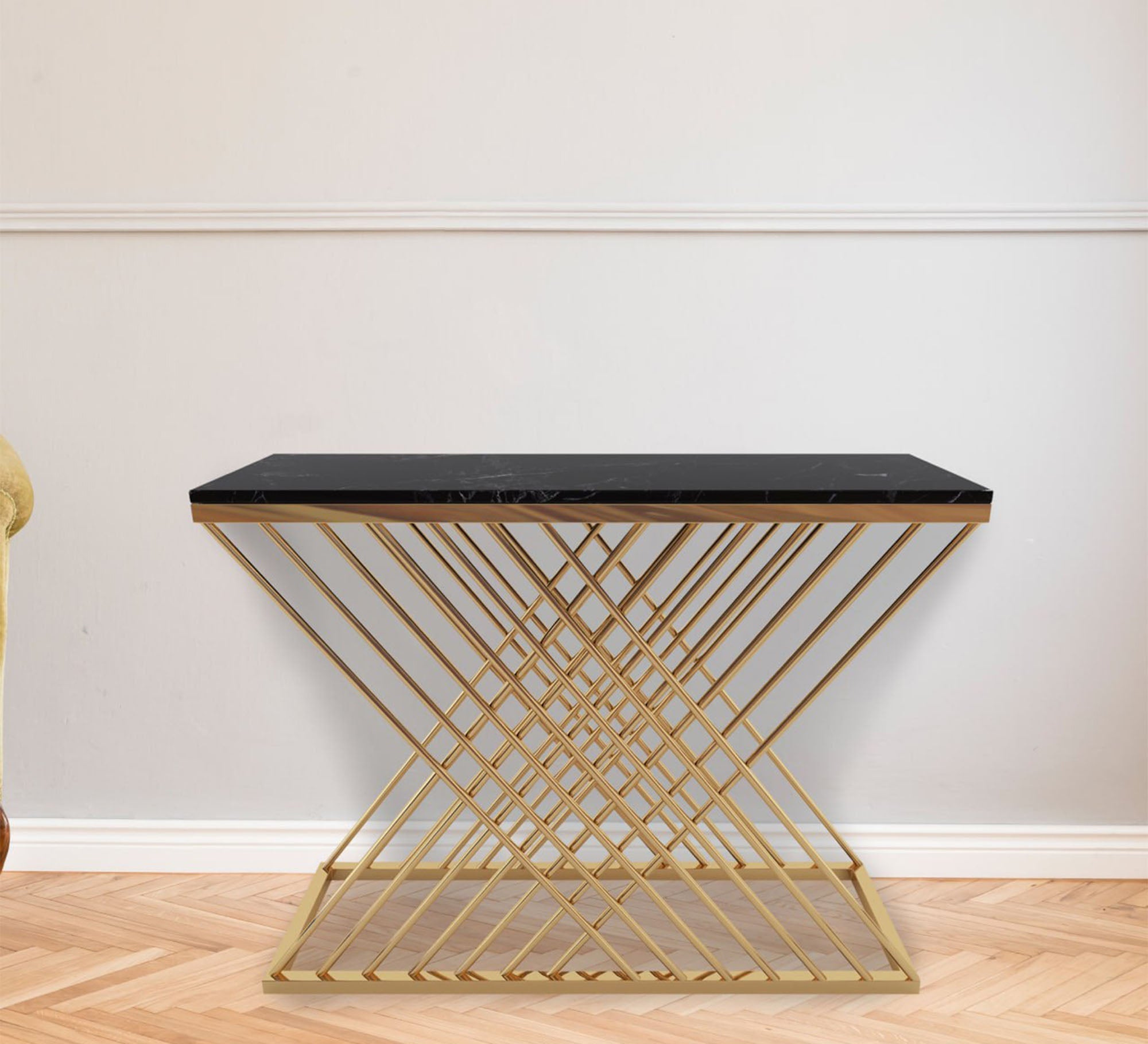 Console with black marble top - Vitrine Furniture - Furniture