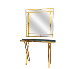 Console with golden mirror - Vitrine Furniture - Furniture