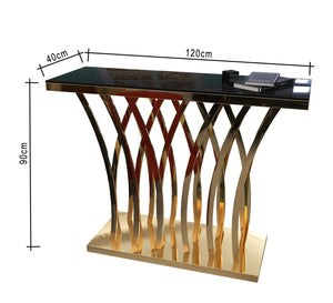 Console with lotus flower shape base - Vitrine Furniture - Furniture