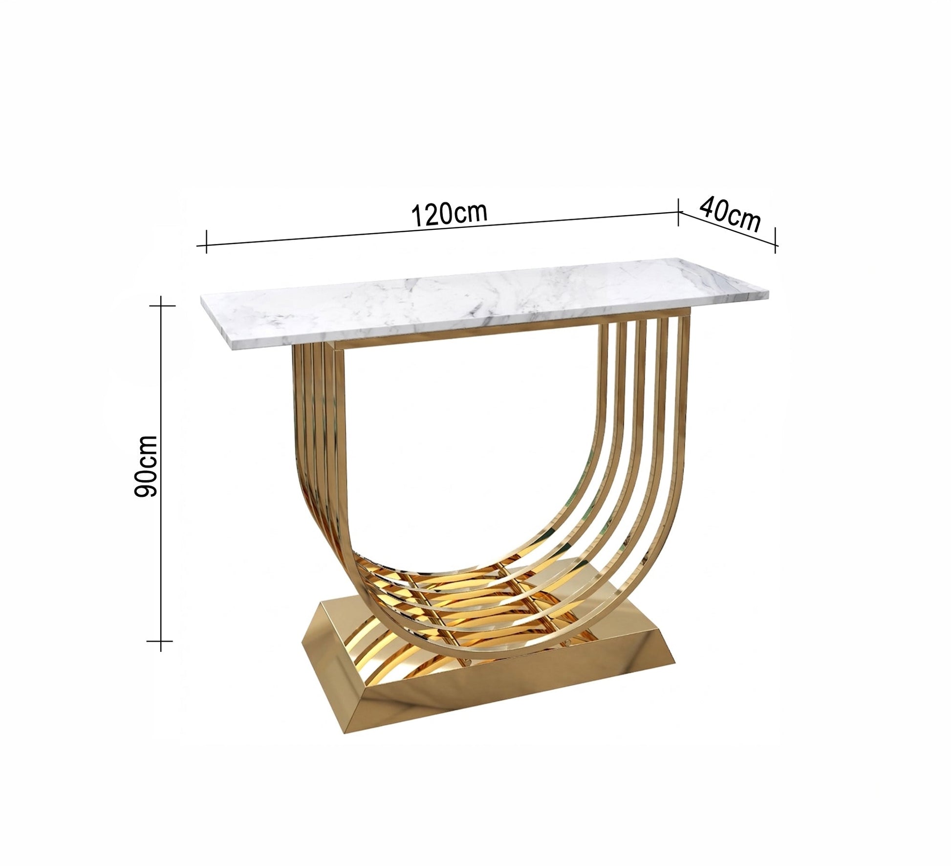 Console with U - shaped base - Vitrine Furniture - Console