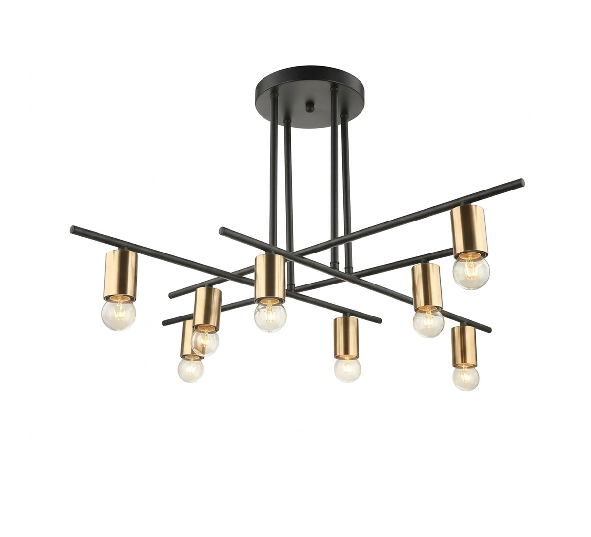 Contemporary, interconnected eight-arm ceiling chandelier - Vitrine Furniture - Ceiling lights