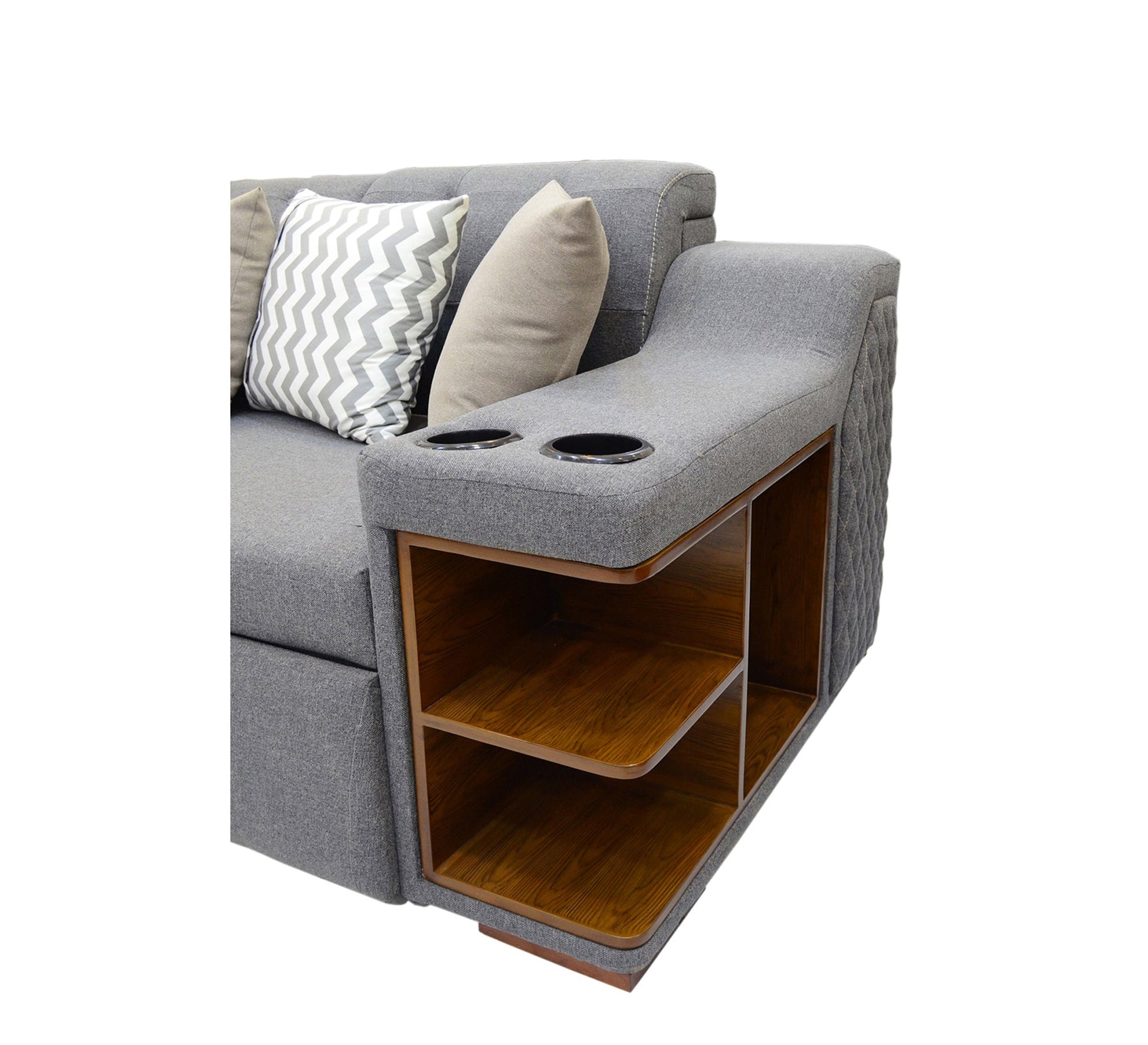 Corner Bed, Sofa, Built - In Table Combo - Vitrine Furniture - Sofa bed