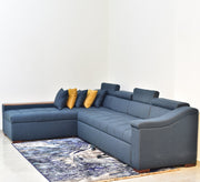 Corner in indigo color - Vitrine Furniture - Sofa bed