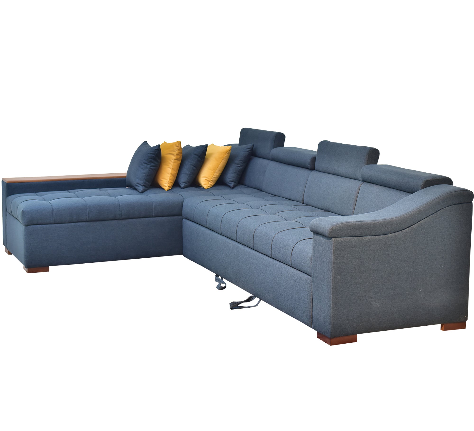 Corner in indigo color - Vitrine Furniture - Sofa bed