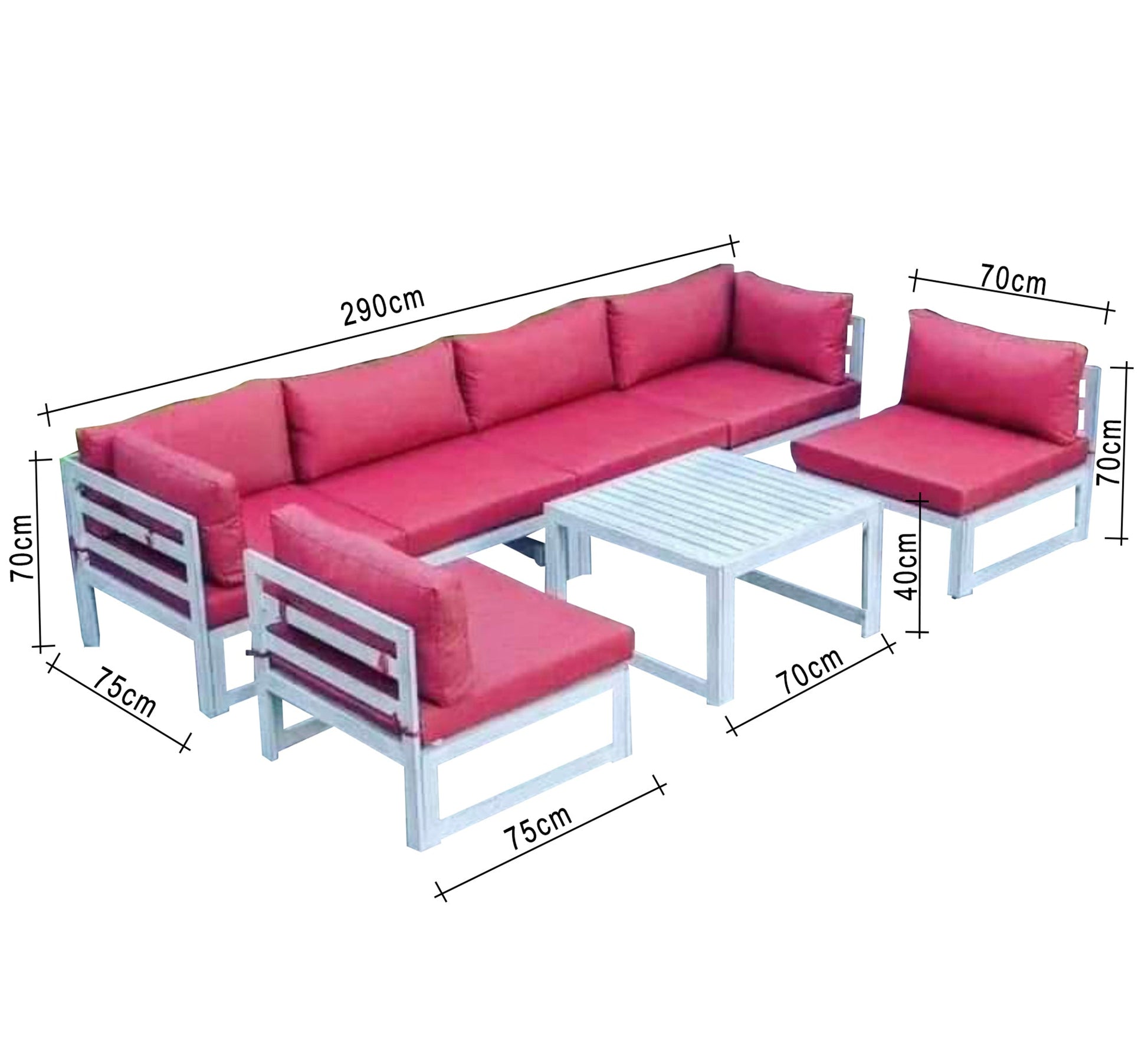 Corner it with a pink steel brush with the letter U - Vitrine Furniture - Outdoor Products