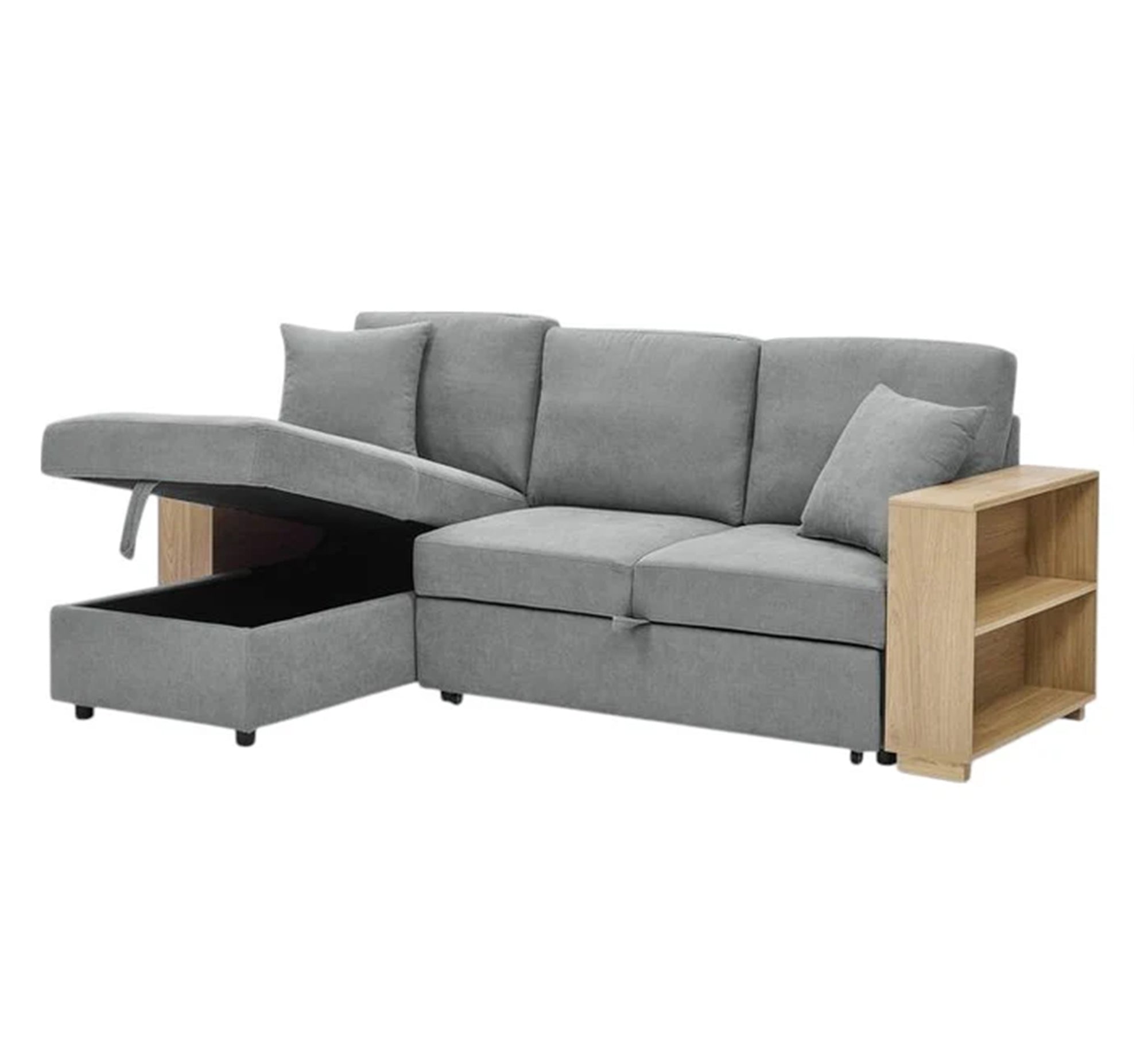 Corner sofa with storage space and shelves - Vitrine Furniture - Furniture