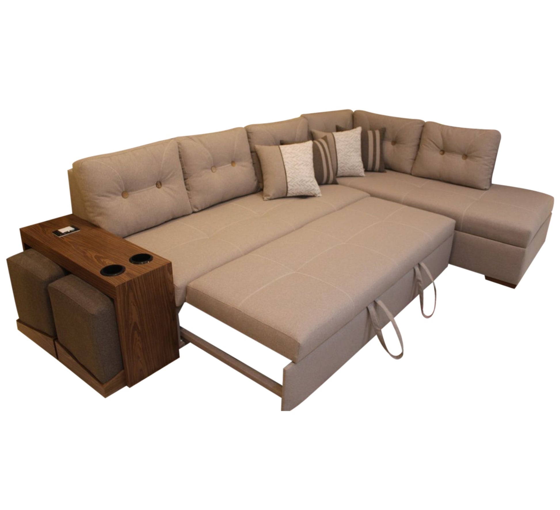 Corner with chaise longue and sofa bed - Vitrine Furniture - Furniture