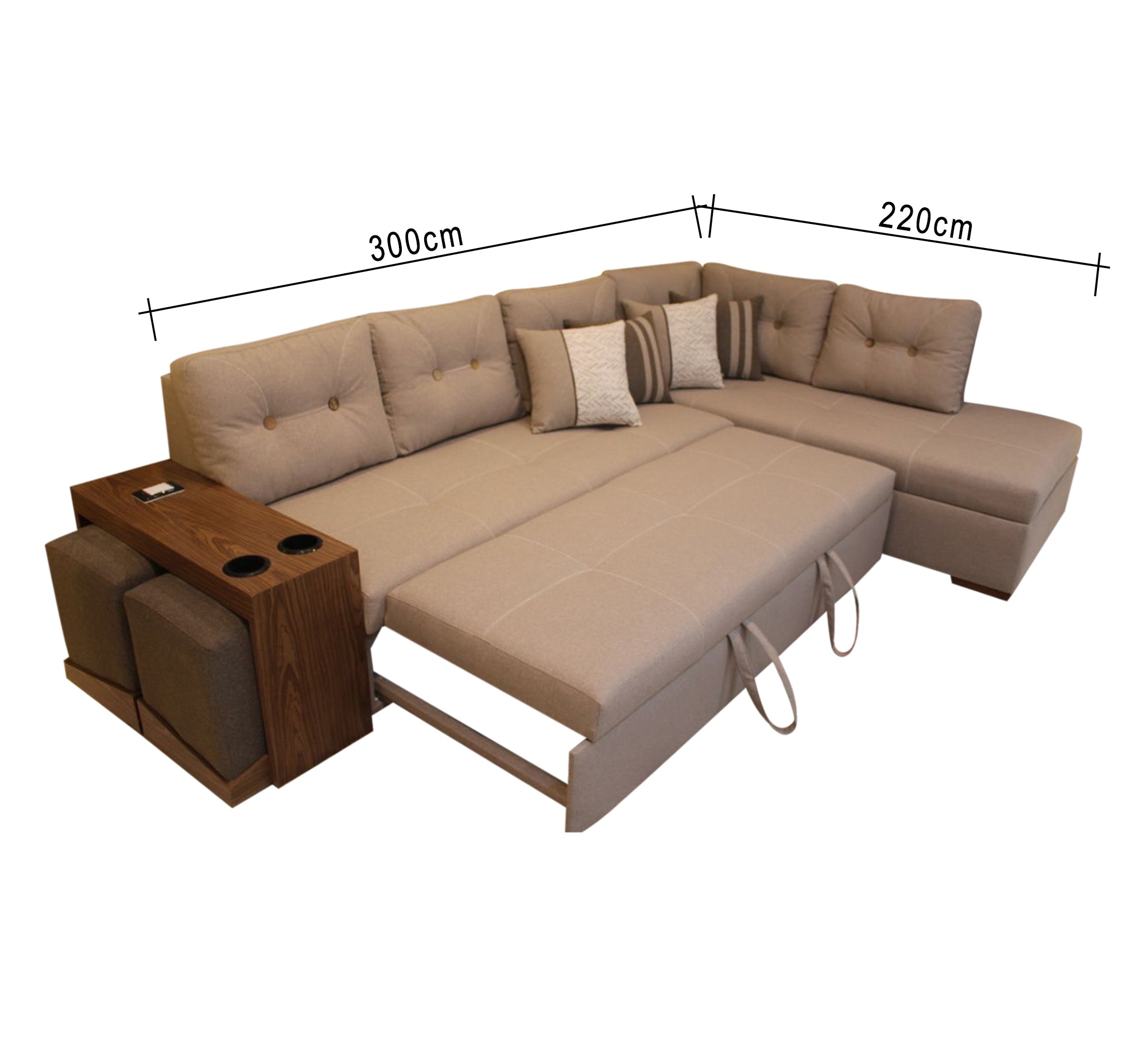 Corner with chaise longue and sofa bed - Vitrine Furniture - Furniture