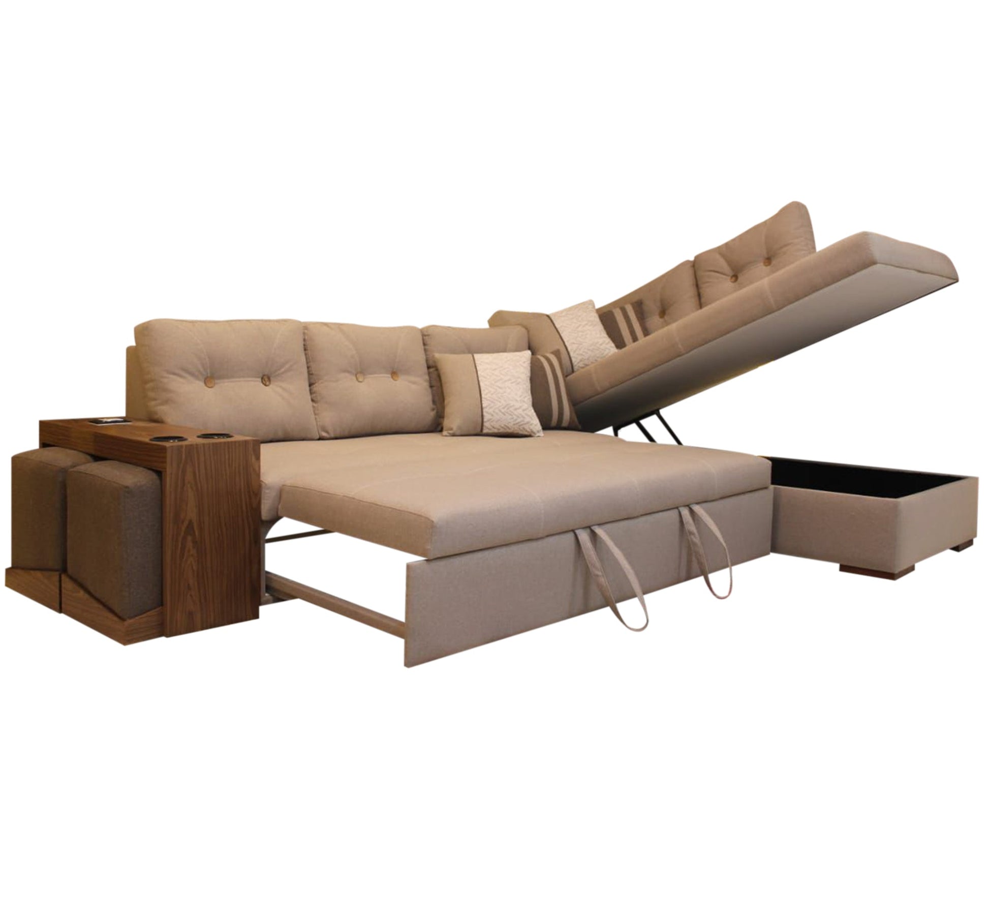 Corner with chaise longue and sofa bed - Vitrine Furniture - Furniture