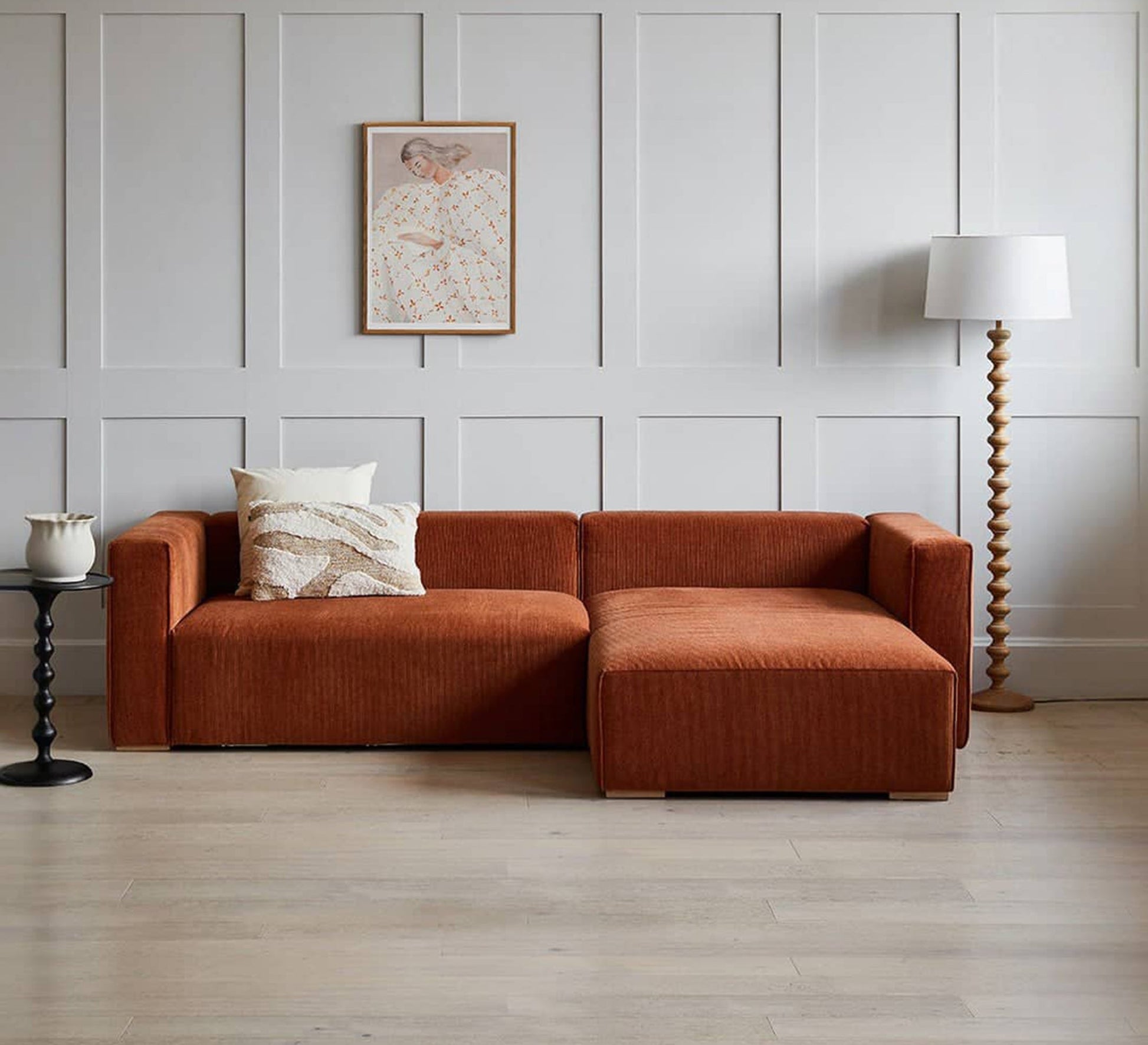 Corner with soft velvet upholstery - Vitrine Furniture - Furniture