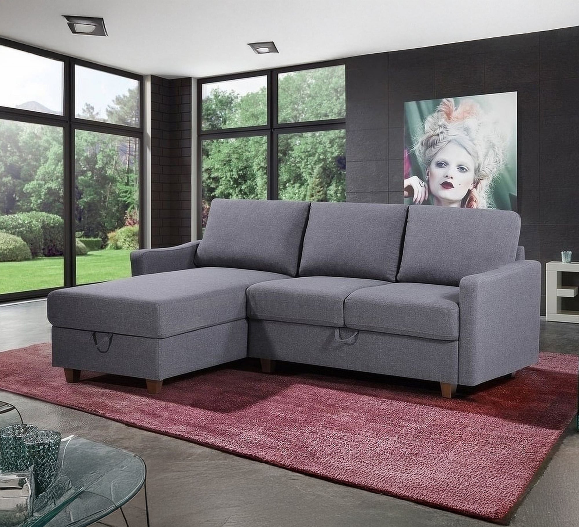 Country corner with drawer for multiple storage - Vitrine Furniture - Furniture