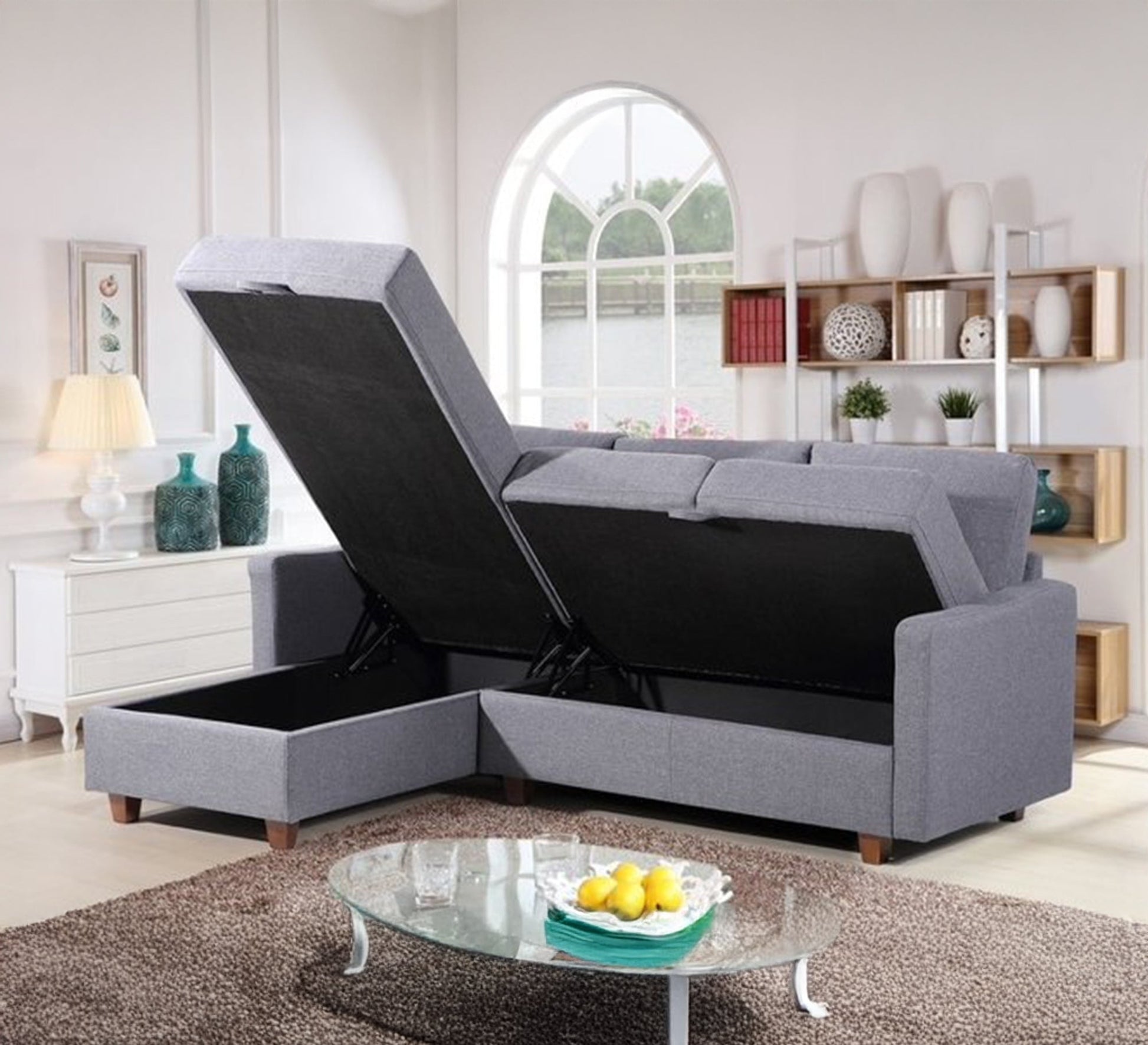 Country corner with drawer for multiple storage - Vitrine Furniture - Furniture