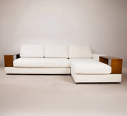 Country corner with wooden side armrests - Vitrine Furniture - Furniture