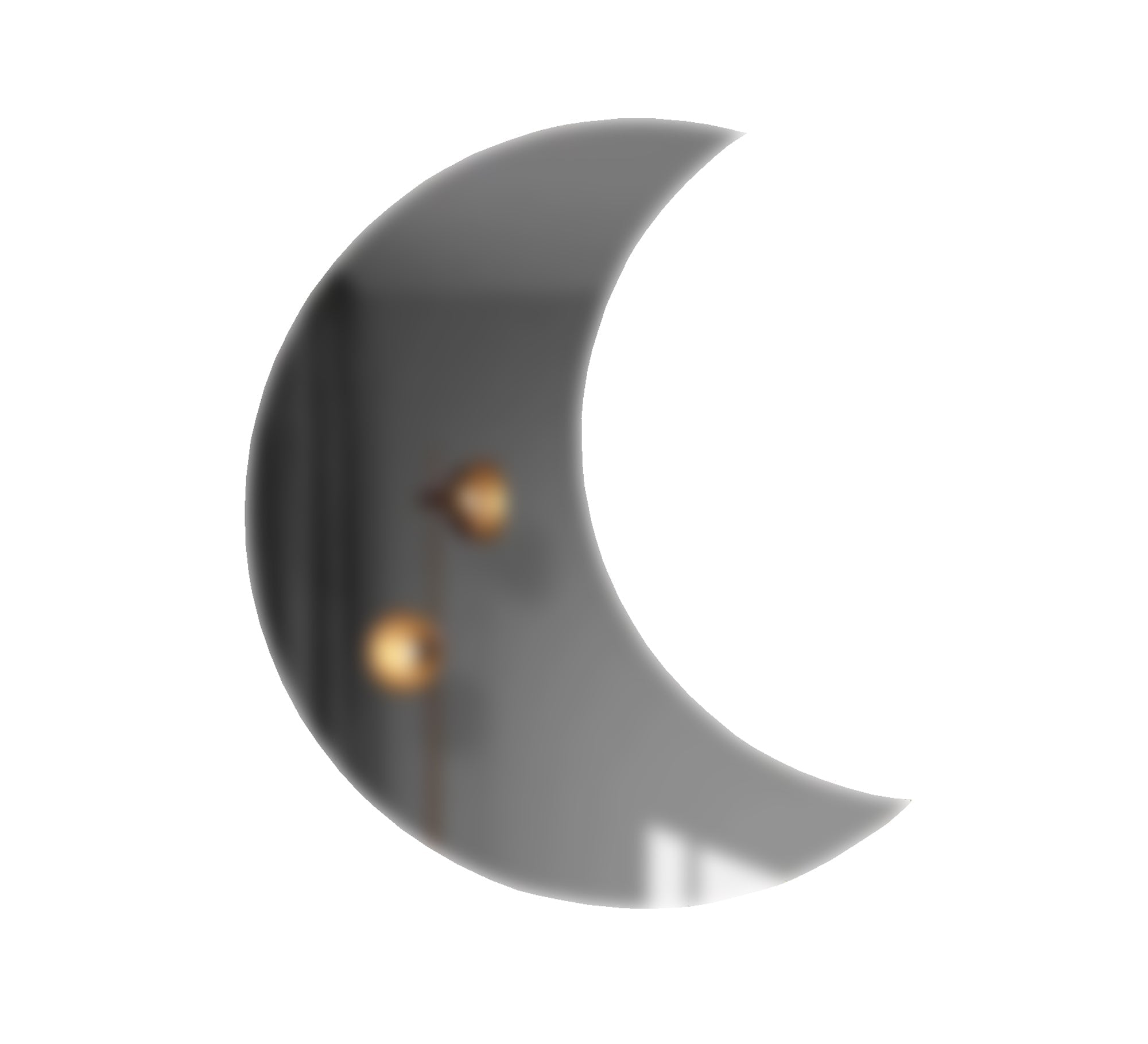 Crescent - shaped mirror - Vitrine Furniture - Décor