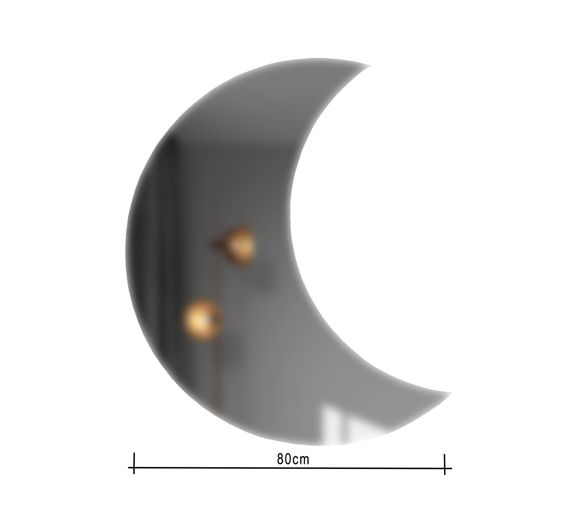 Crescent - shaped mirror - Vitrine Furniture - Décor