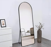 Curved floor mirror with a back stand - Vitrine Furniture - Mirrors