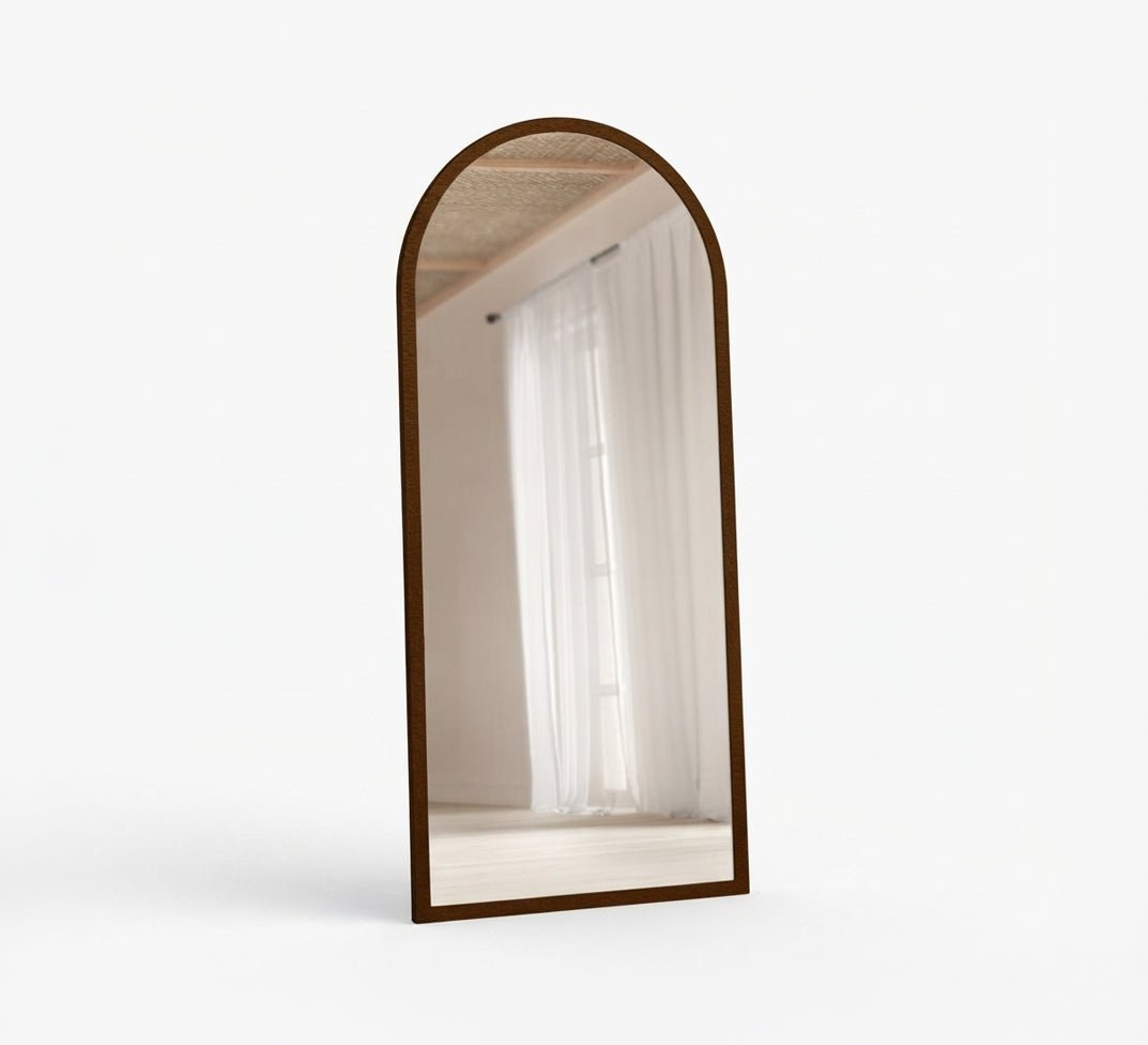 Curved Floor Mirror with Thin Frame - Vitrine Furniture - Mirrors