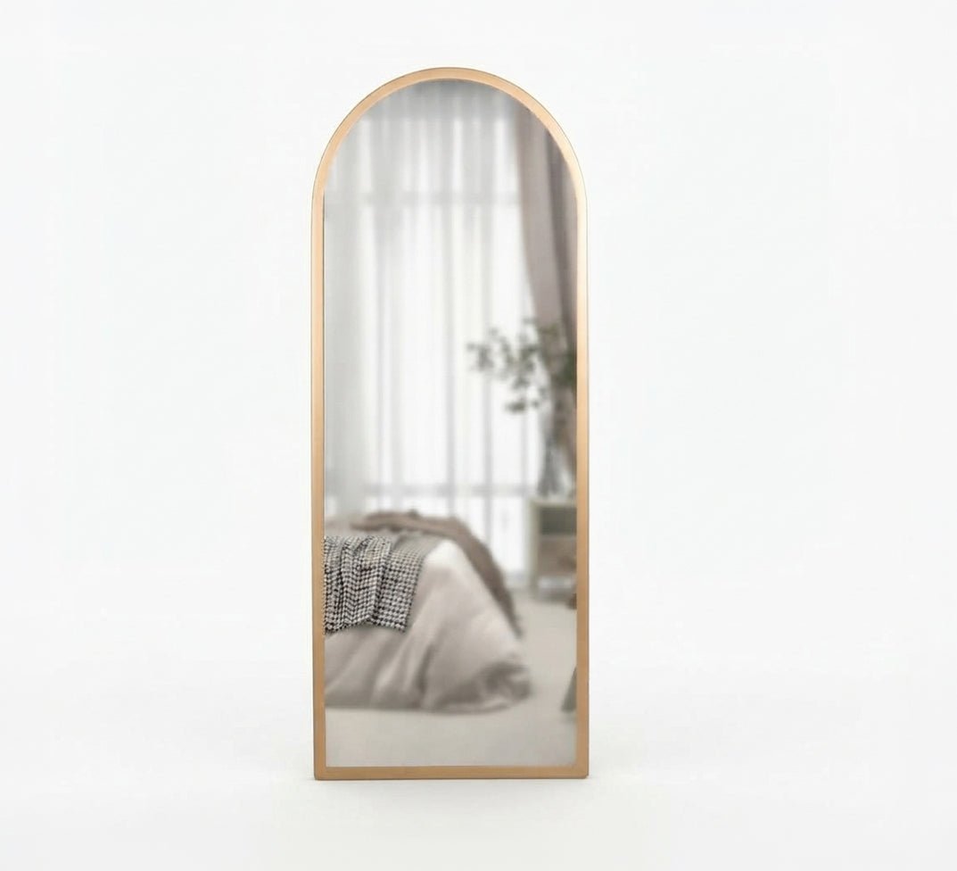 Curved Floor Mirror with Thin Frame - Vitrine Furniture - Mirrors