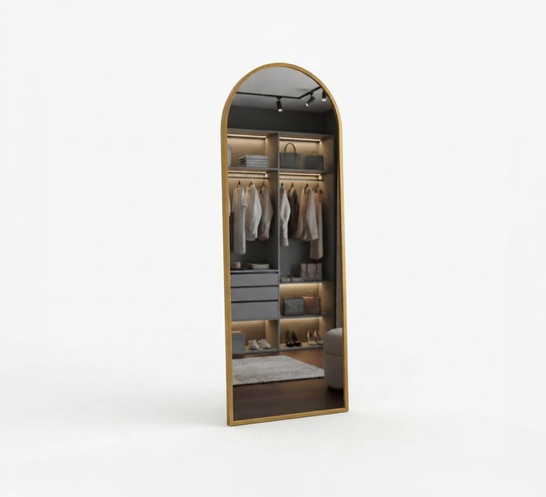 Curved Full-Length Dressing Room Mirror - Vitrine Furniture - Mirrors