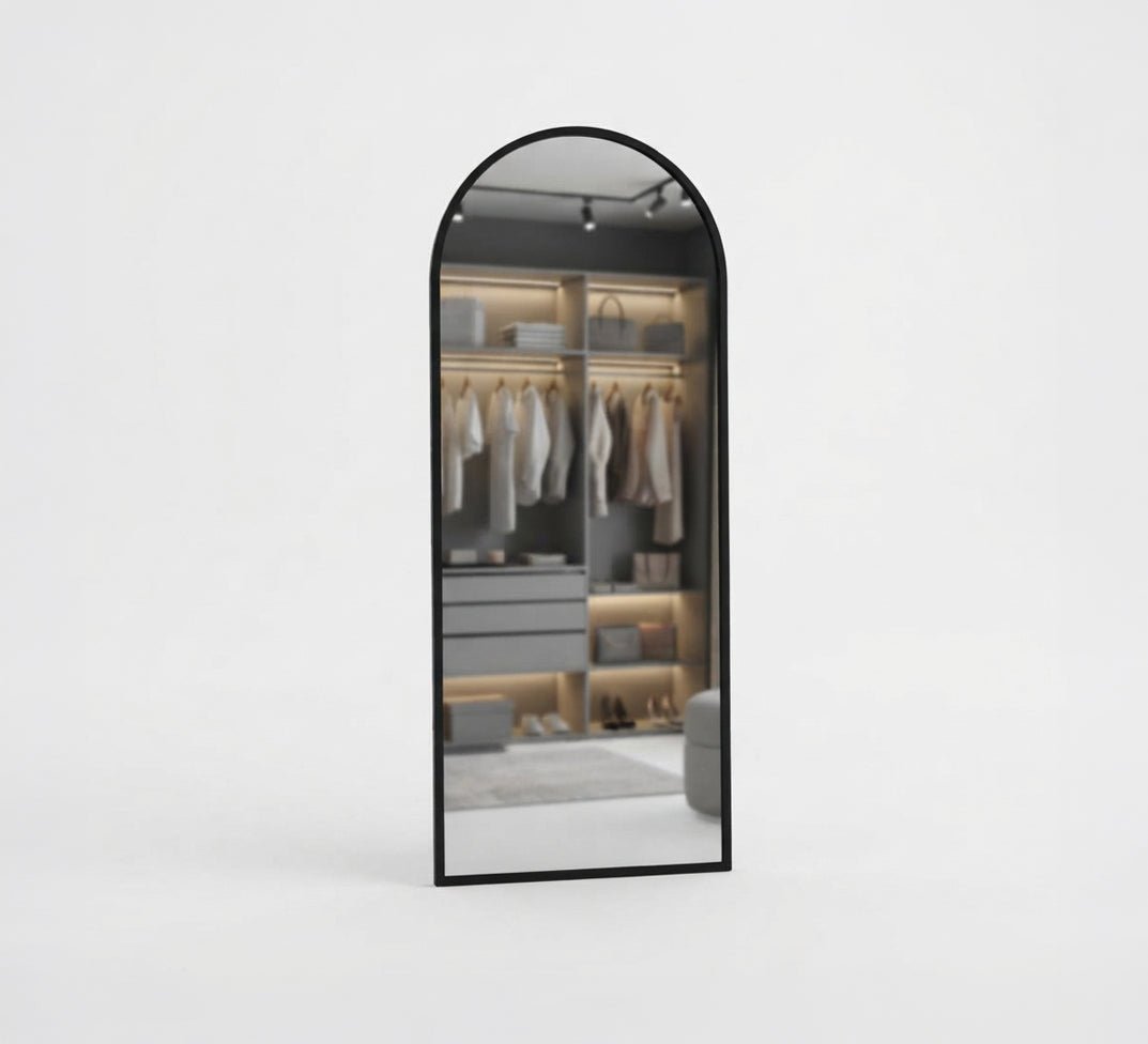 Curved Full-Length Dressing Room Mirror - Vitrine Furniture - Mirrors
