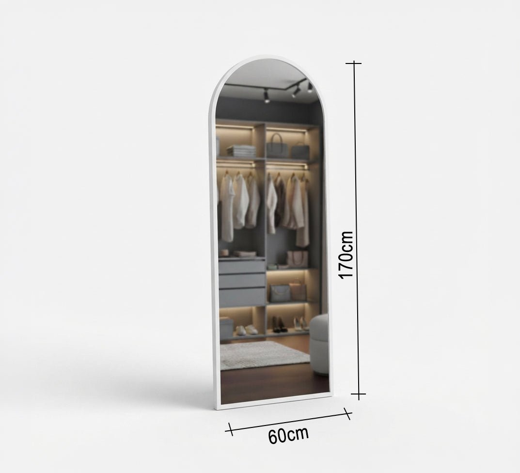 Curved Full-Length Dressing Room Mirror - Vitrine Furniture - Mirrors
