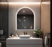 Curved mirror with a thin light frame - Vitrine Furniture - Mirrors