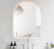 Curved Mirror with Warm Backlight - Vitrine Furniture - Mirrors