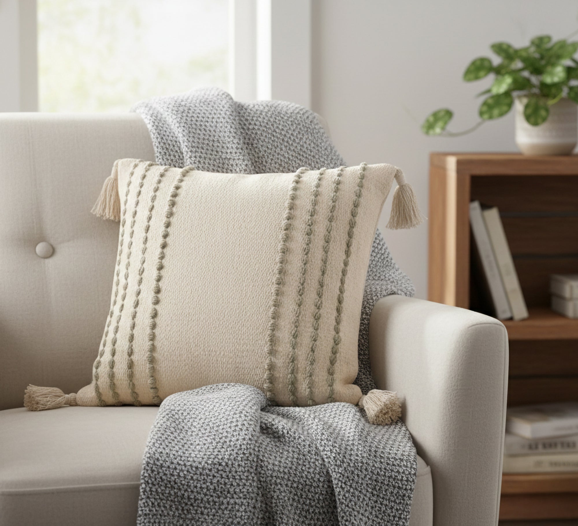 Cushion adds a touch of elegance and comfort. - Vitrine Furniture - Accessories