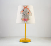 Cute Elephant Lamp, Flower Light for Your Baby's Room with Gold Base - Vitrine Furniture - Lighting