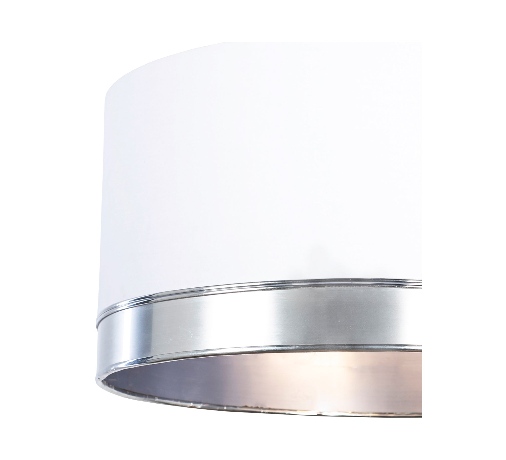 Cylinder chandelier with silver steel frame - Vitrine Furniture - Lighting