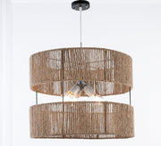 Cylindrical bamboo ceiling lamp - Vitrine Furniture - Lighting