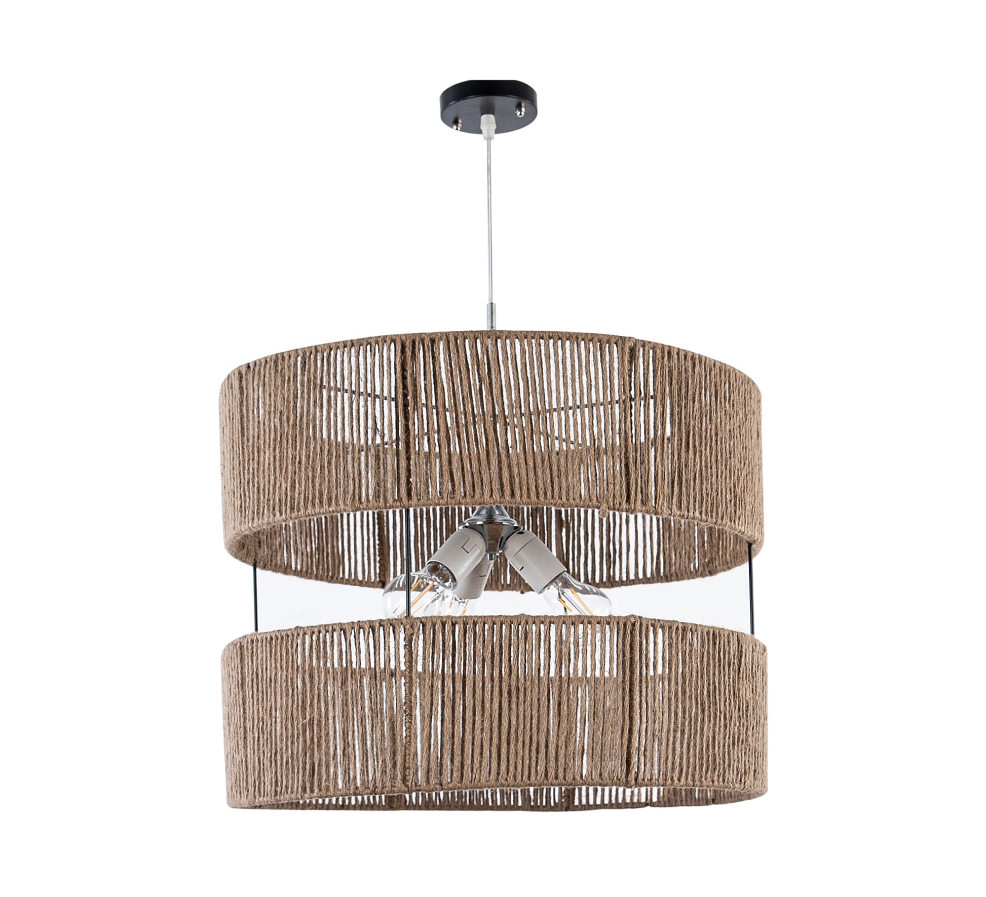 Cylindrical bamboo ceiling lamp - Vitrine Furniture - Lighting