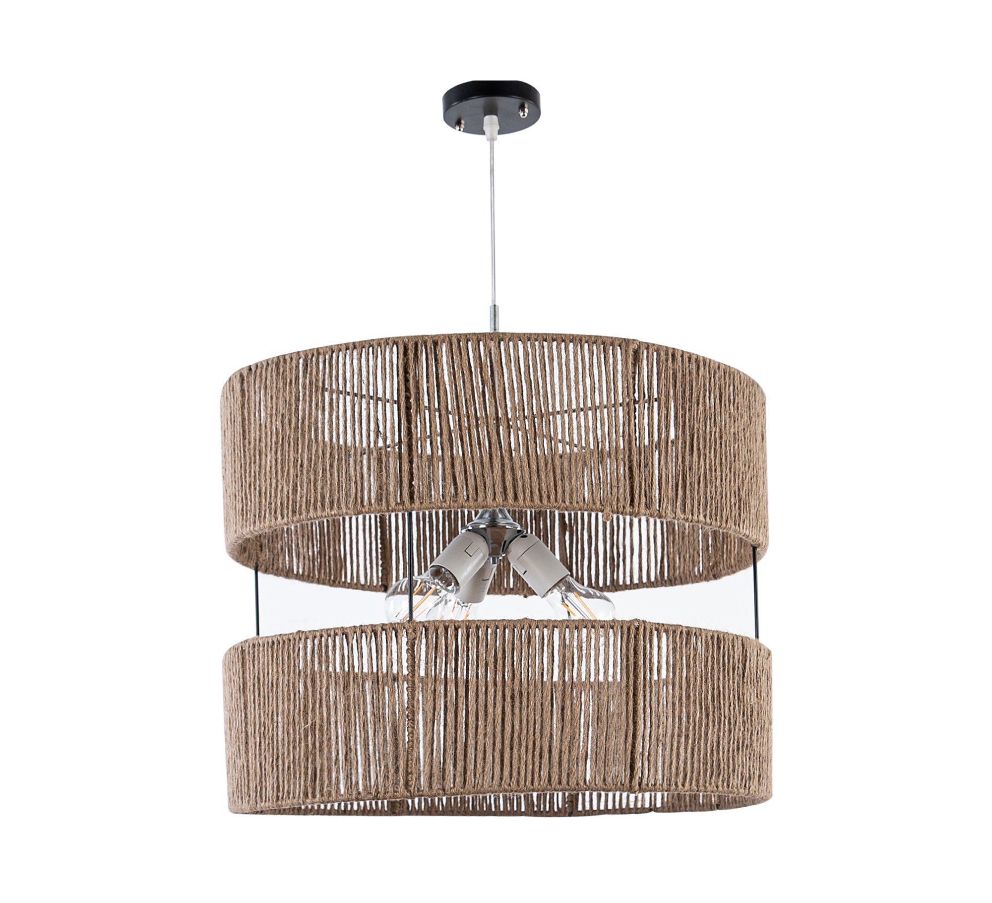 Cylindrical bamboo ceiling lamp - Vitrine Furniture - Lighting