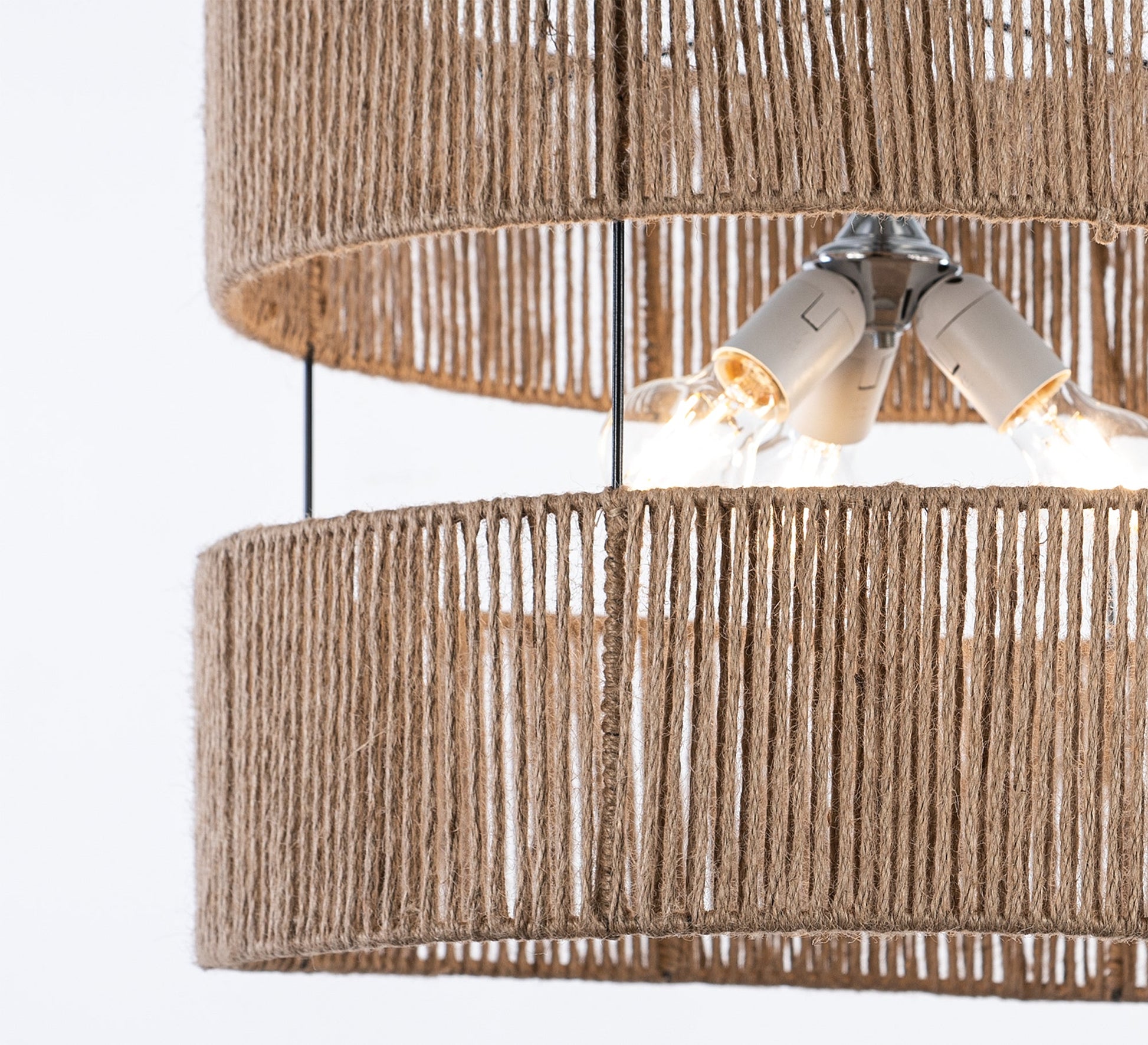 Cylindrical bamboo ceiling lamp - Vitrine Furniture - Lighting