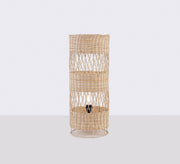 Cylindrical bamboo desk lamp - Vitrine Furniture - Lighting