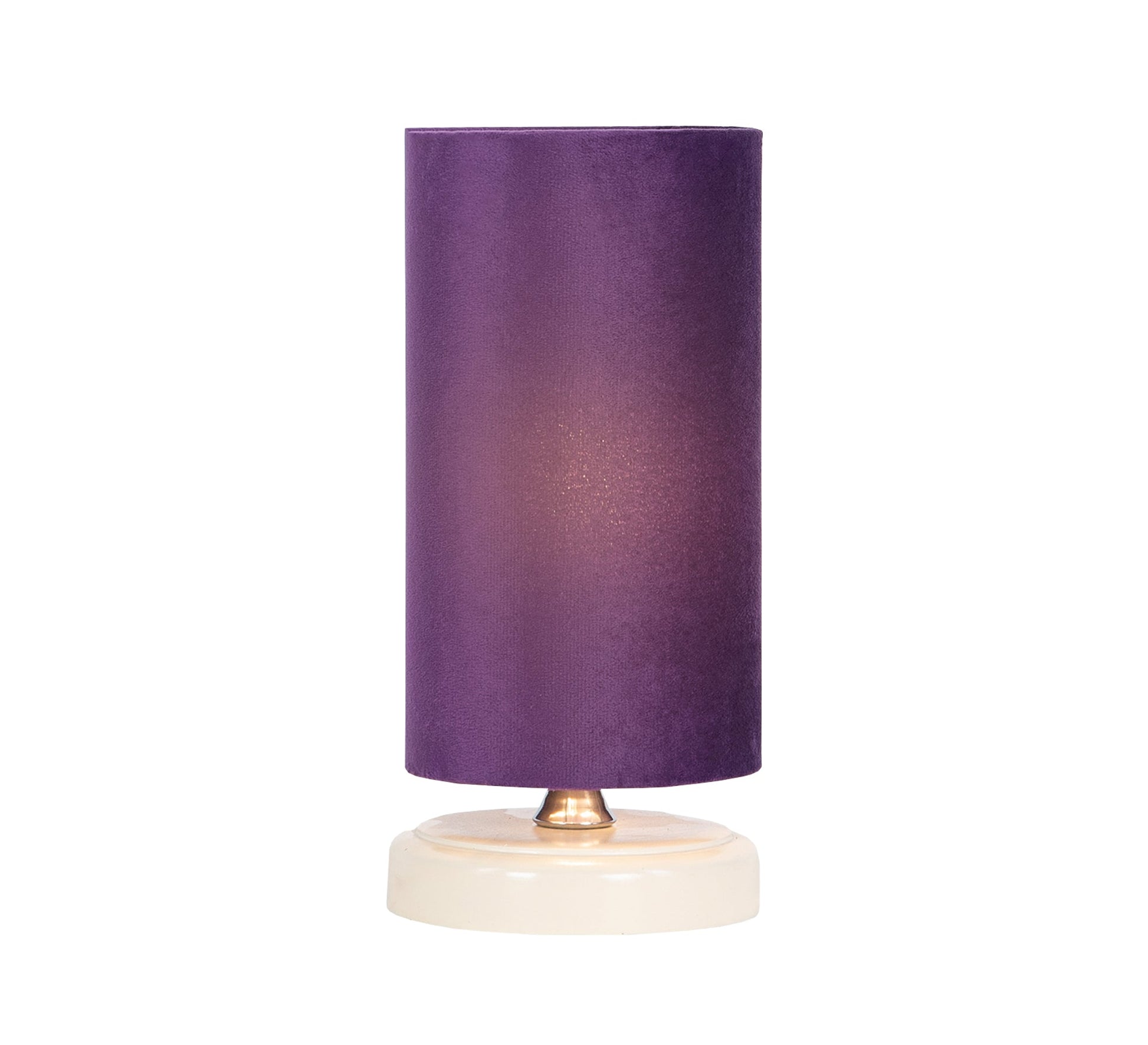 Cylindrical lamp with a purple cover - Vitrine Furniture - Lighting