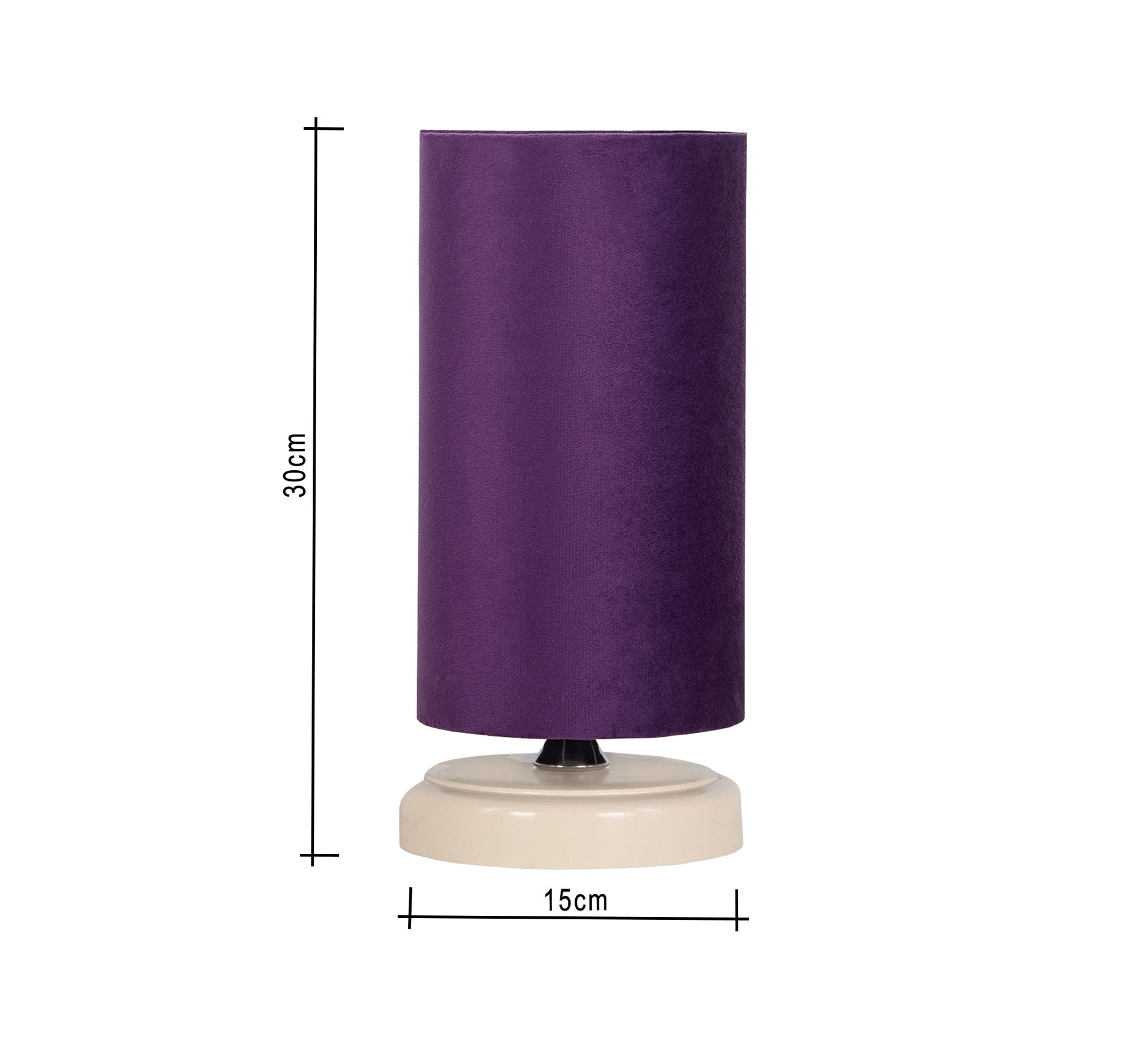 Cylindrical lamp with a purple cover - Vitrine Furniture - Lighting
