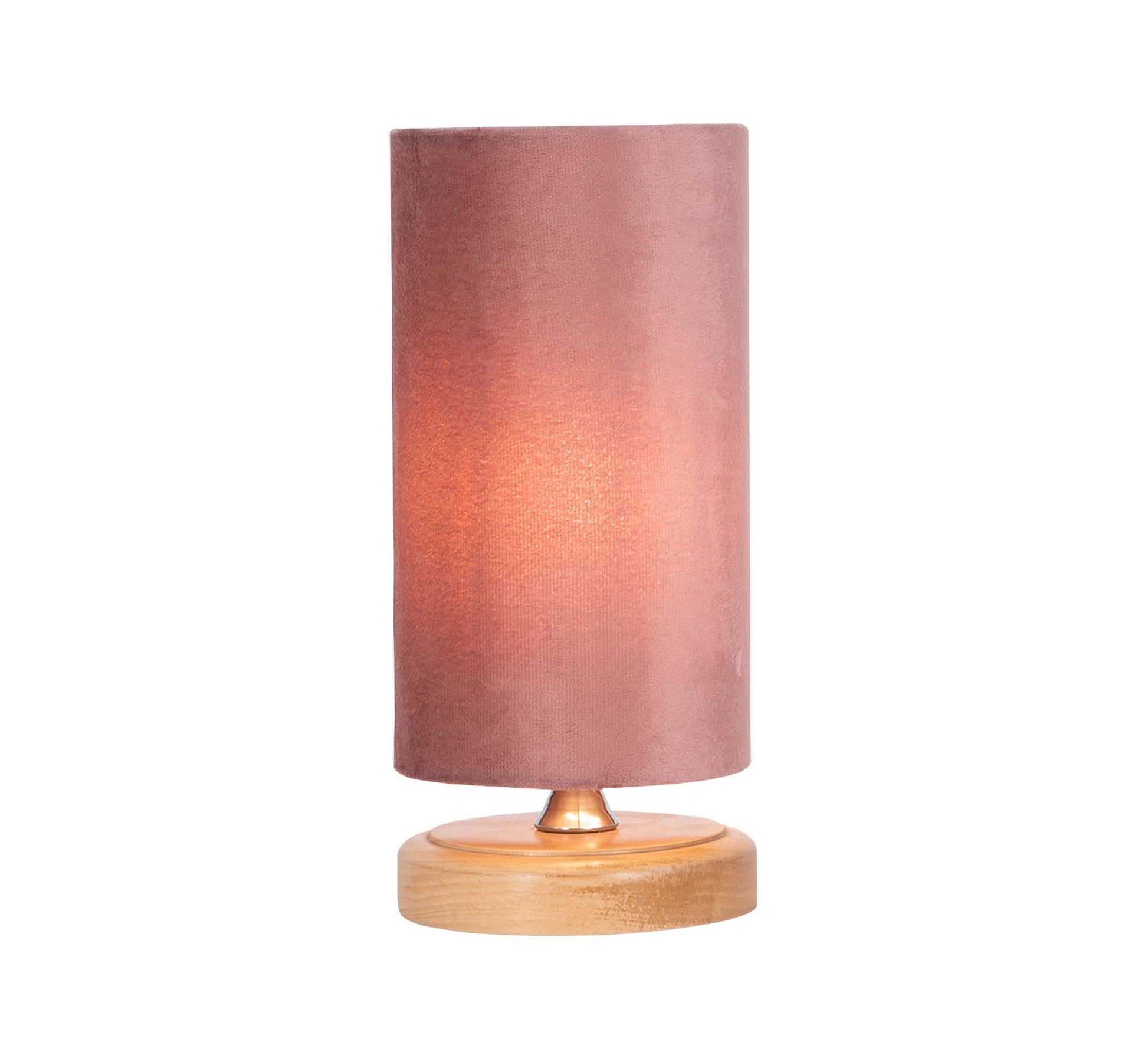Cylindrical lampshade with cashmere cover - Vitrine Furniture - Lighting