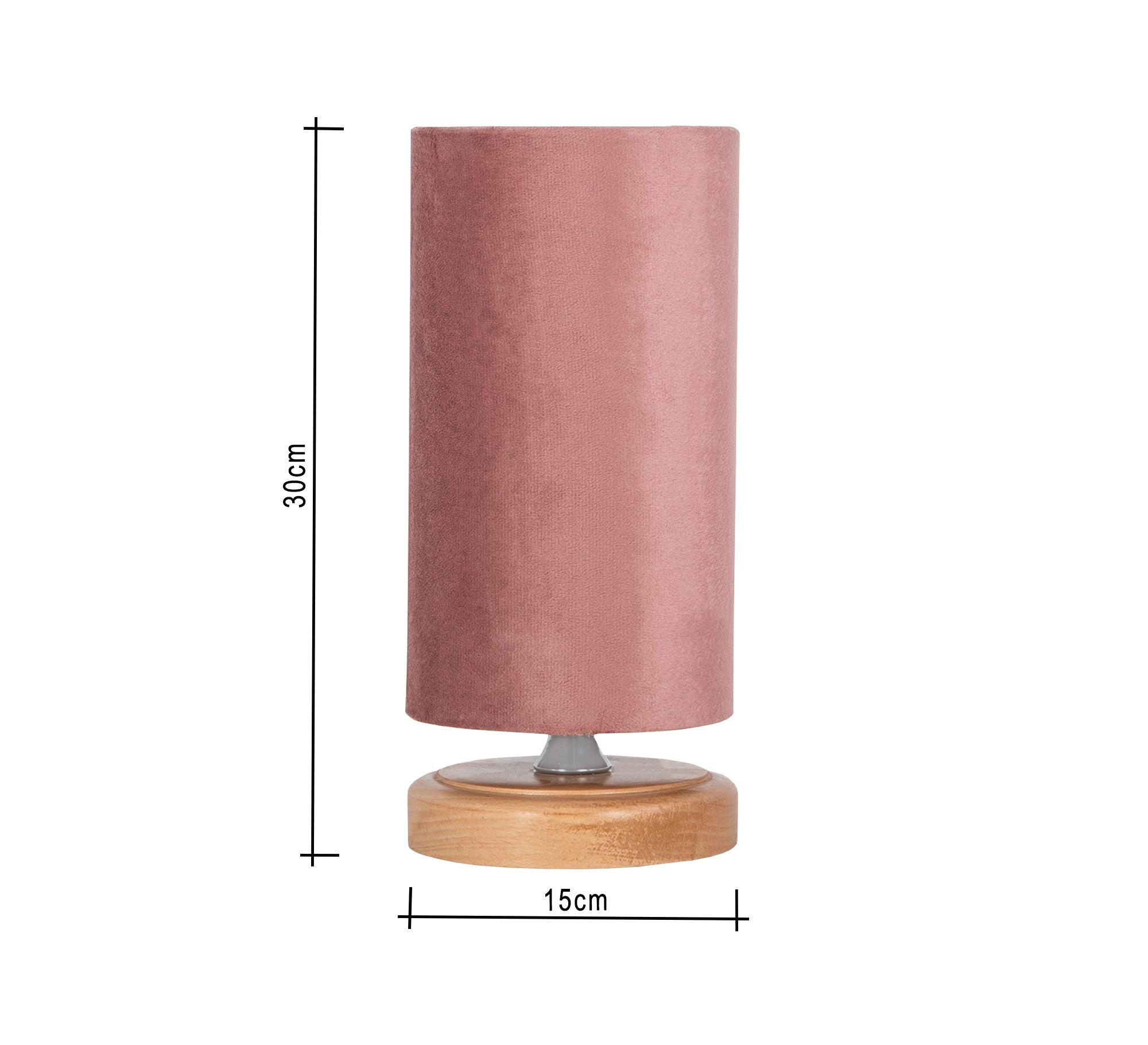 Cylindrical lampshade with cashmere cover - Vitrine Furniture - Lighting