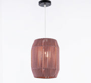 Cylindrical macrame chandelier - Vitrine Furniture - Lighting